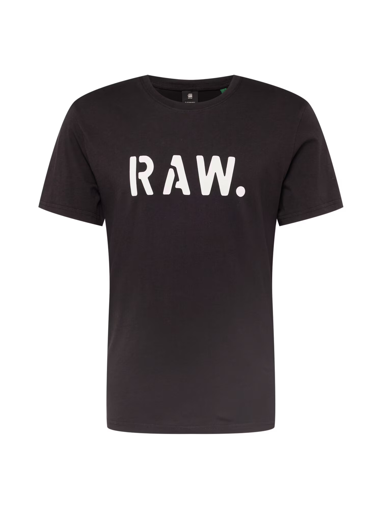 G-Star RAW Tricou 'Stencil' negru / alb - Pled.ro