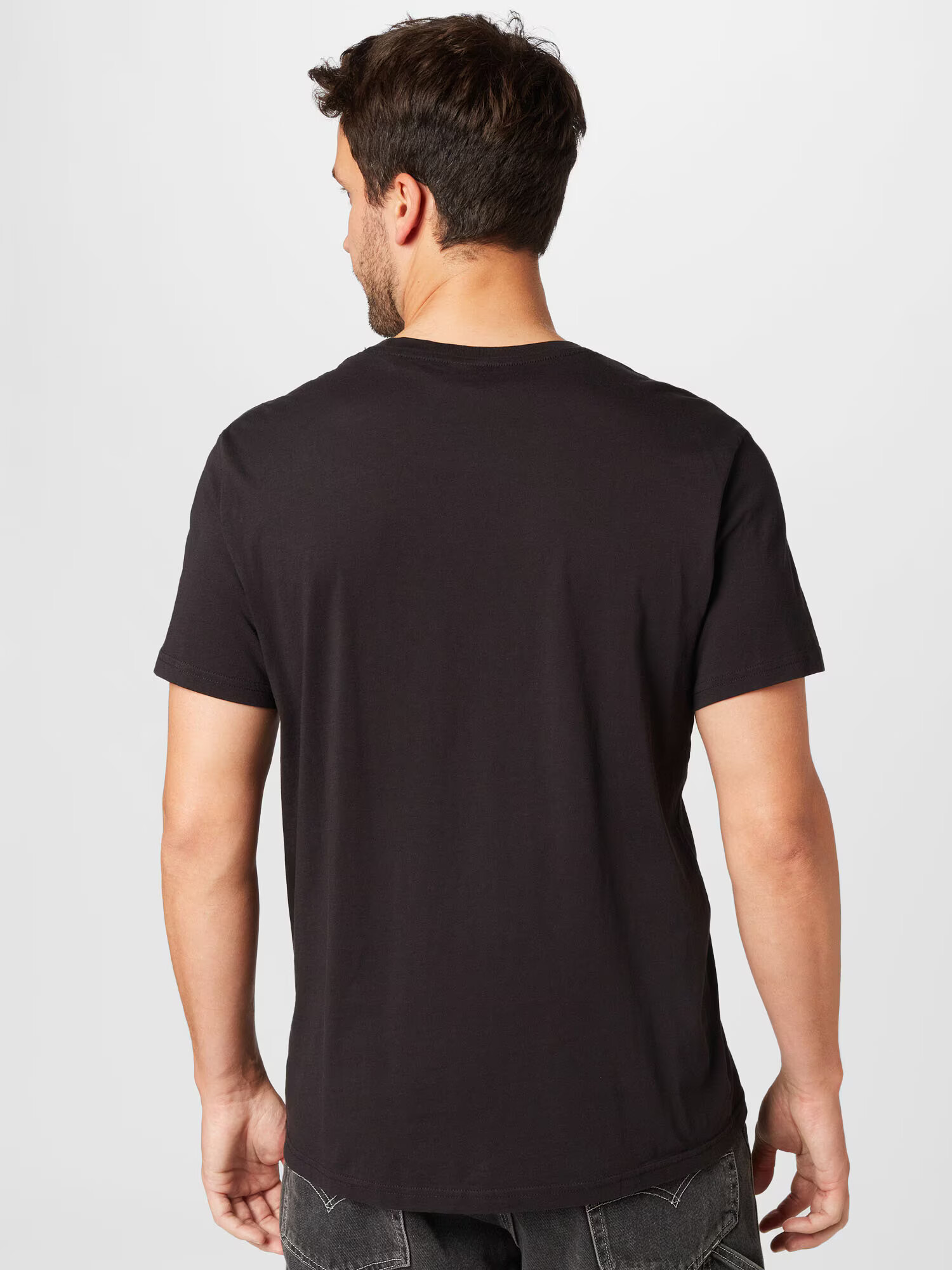 G-Star RAW Tricou 'Stencil' negru / alb - Pled.ro