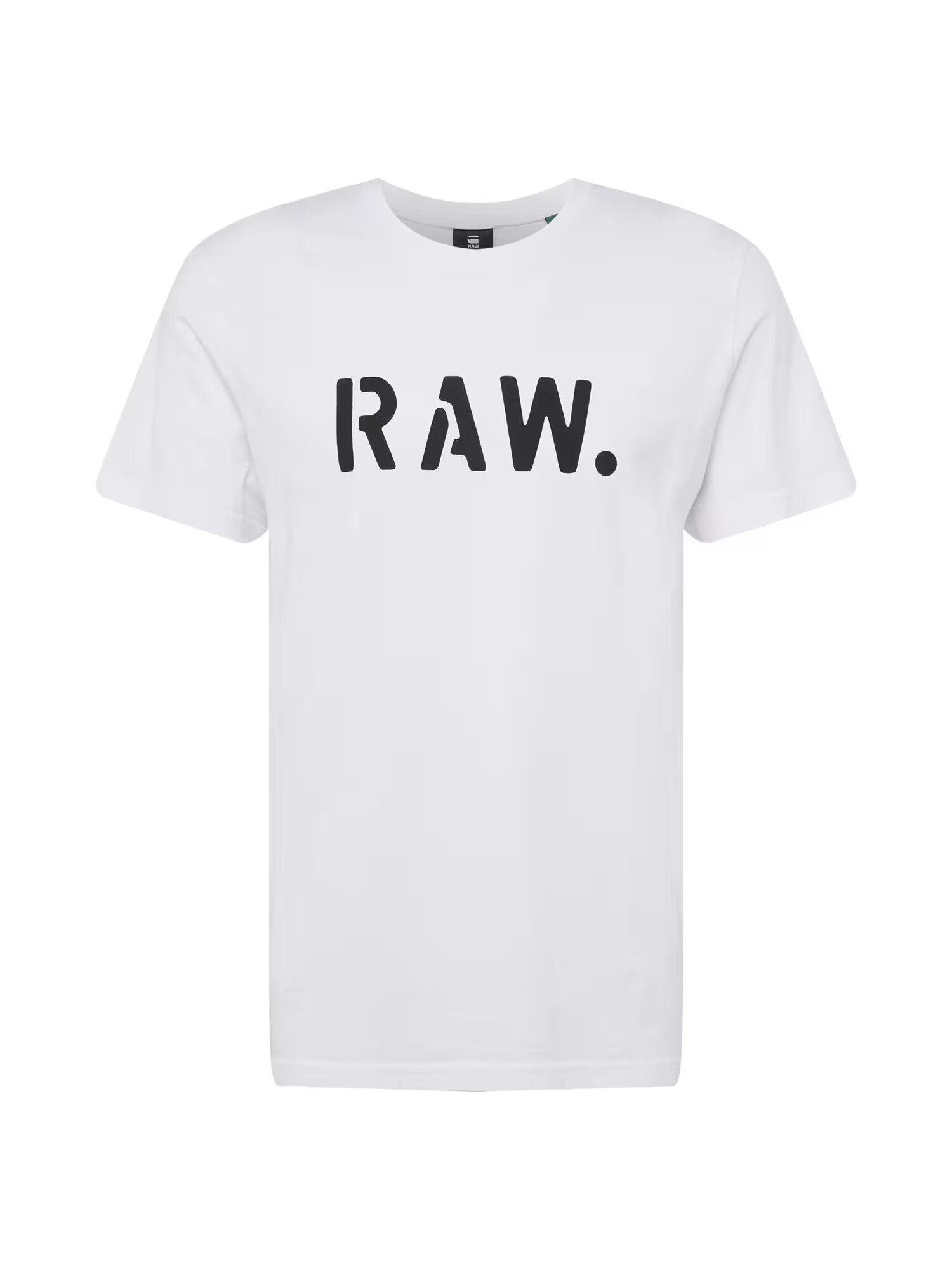 G-Star RAW Tricou 'Stencil' negru / alb - Pled.ro