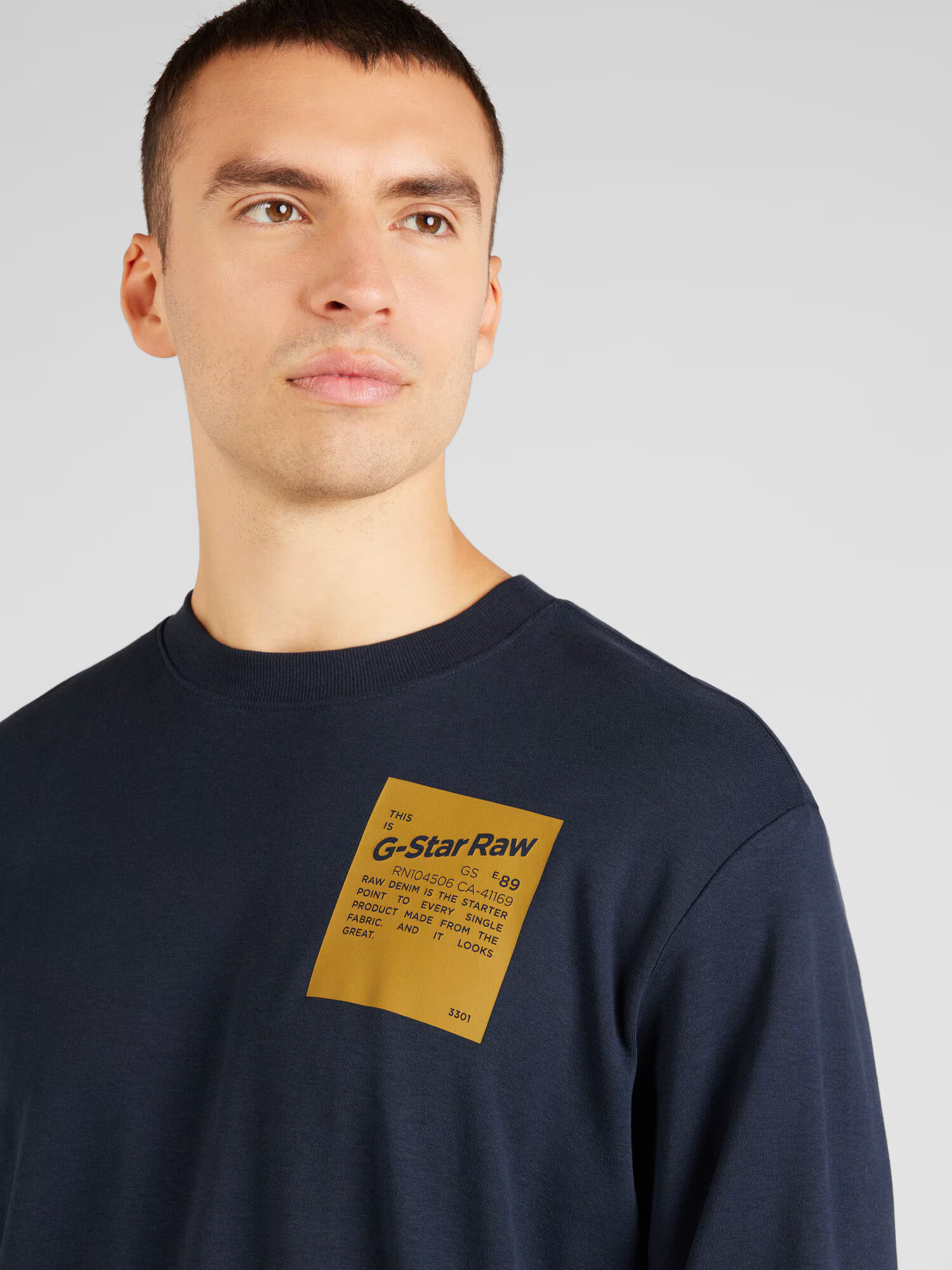 G-Star RAW Tricou 'Tile' bleumarin / maro deschis - Pled.ro