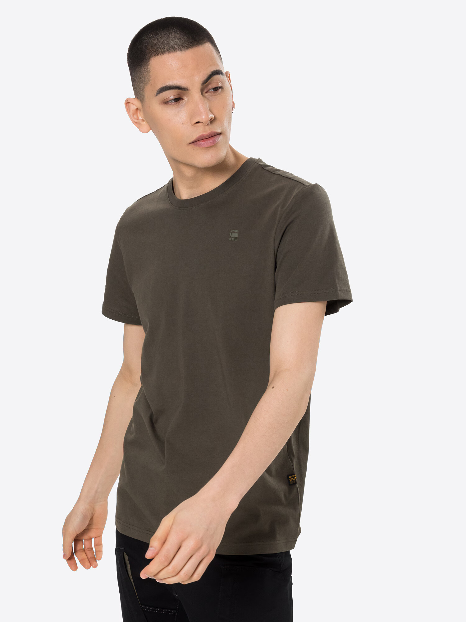 G-Star RAW Tricou verde închis - Pled.ro