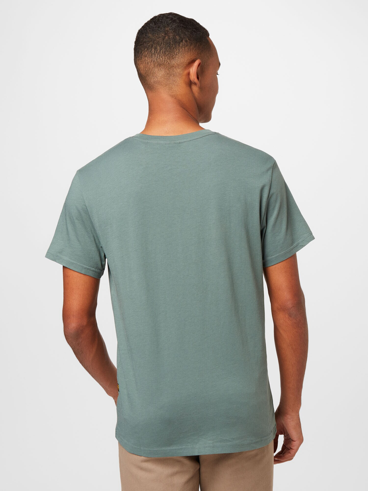 G-Star RAW Tricou verde închis / alb - Pled.ro