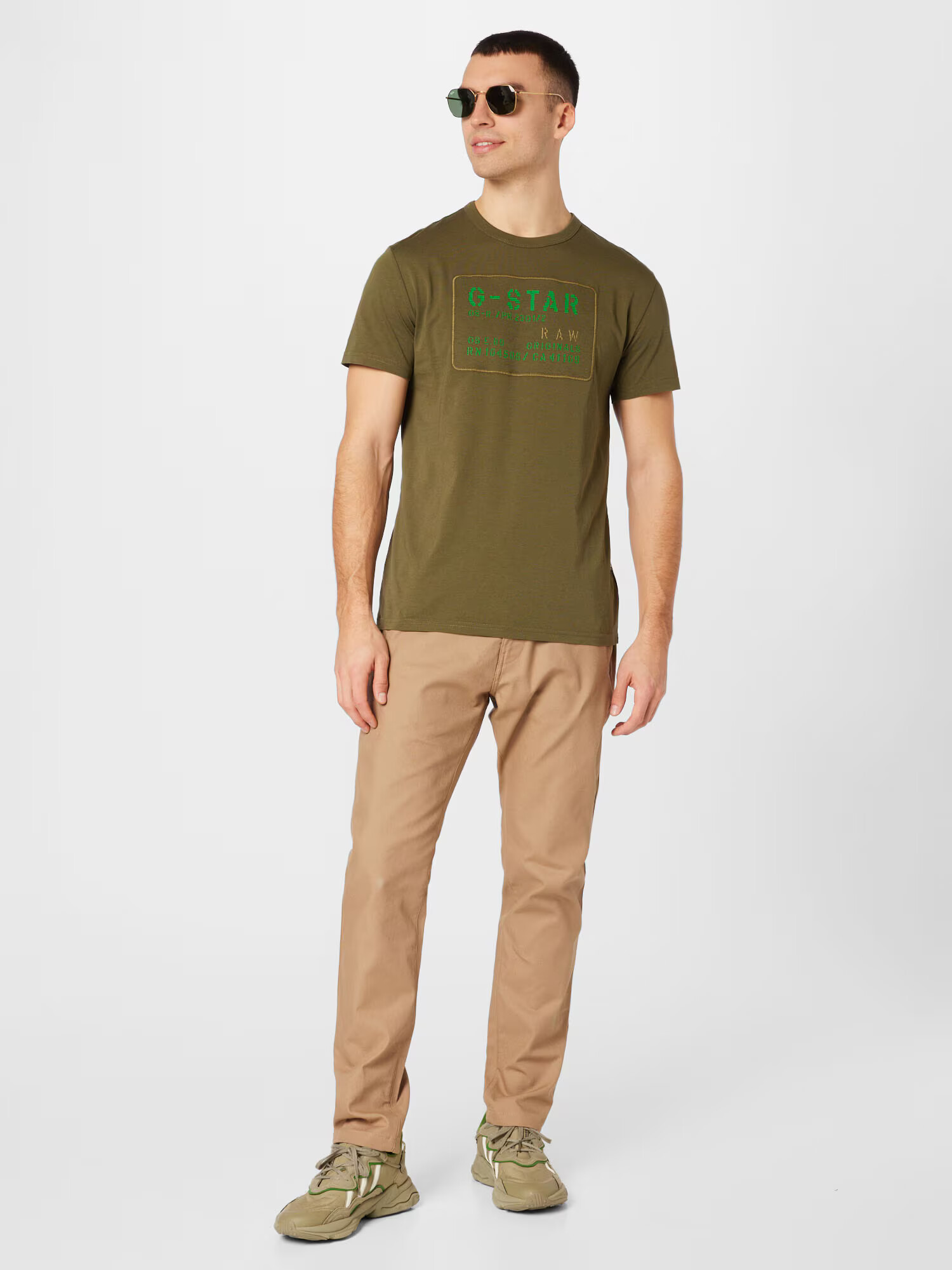 G-Star RAW Tricou verde / oliv - Pled.ro