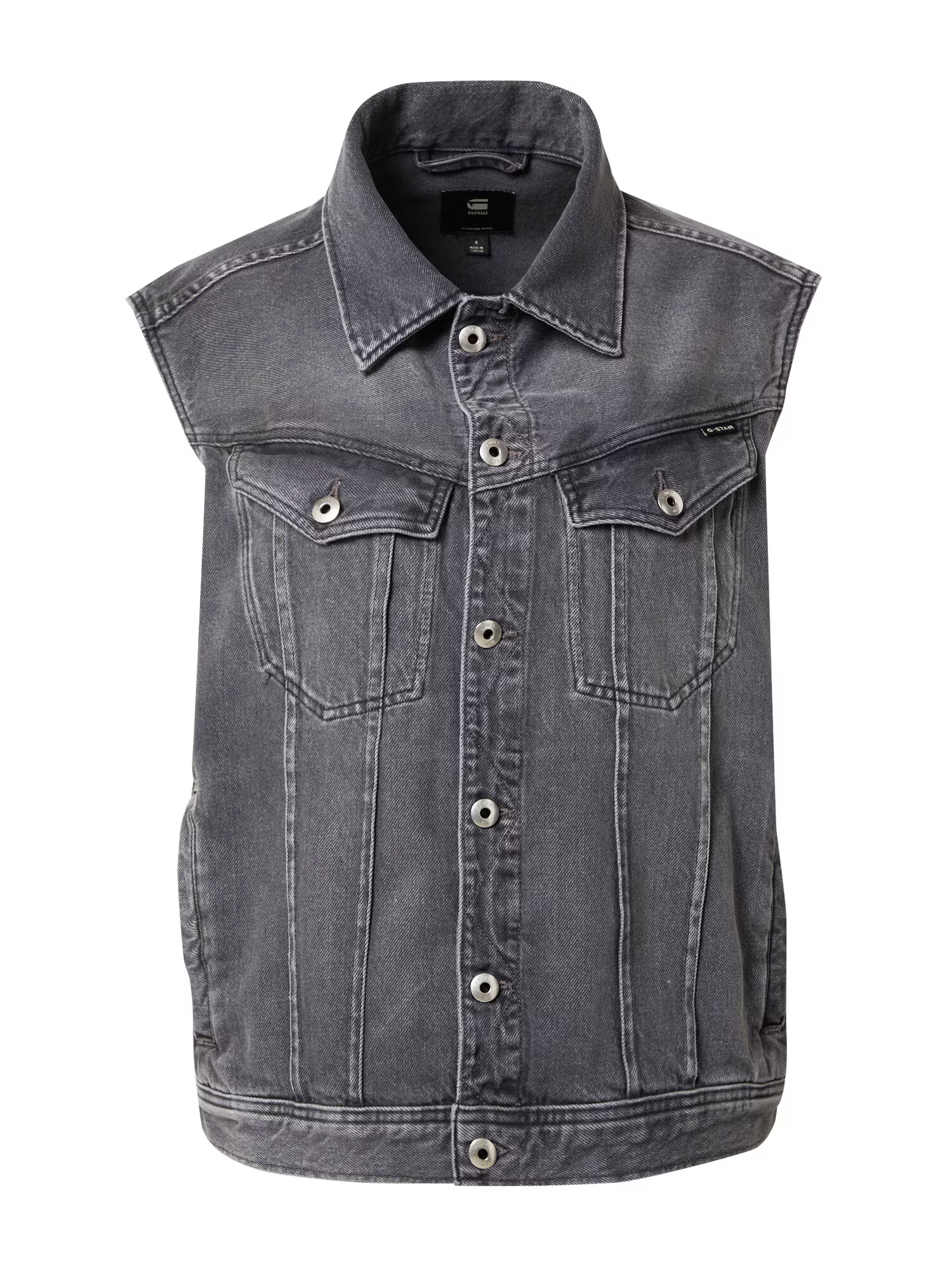 G-Star RAW Vestă gri închis / negru / alb murdar - Pled.ro