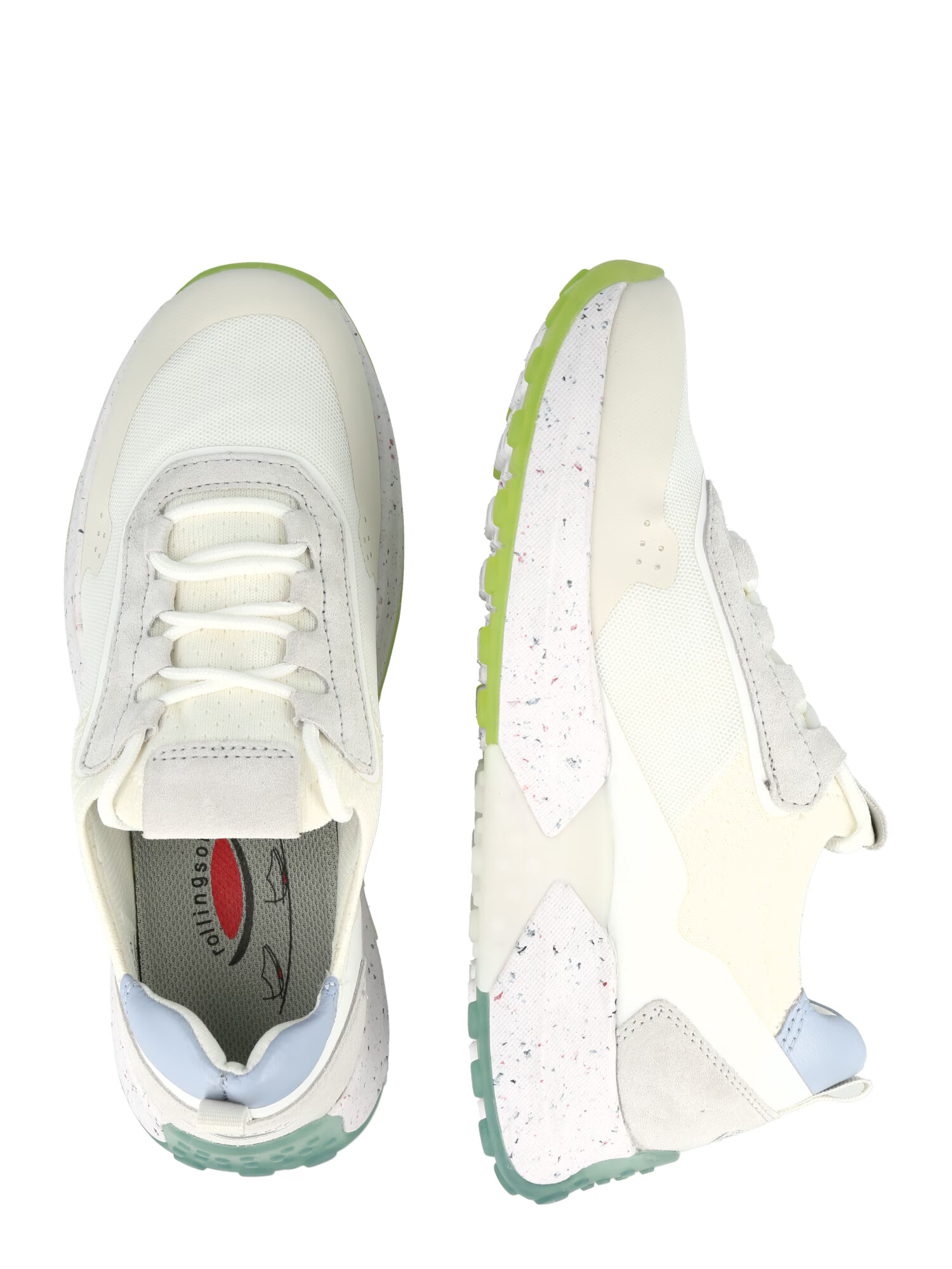 GABOR Sneaker low albastru fumuriu / gri deschis / verde deschis / alb - Pled.ro