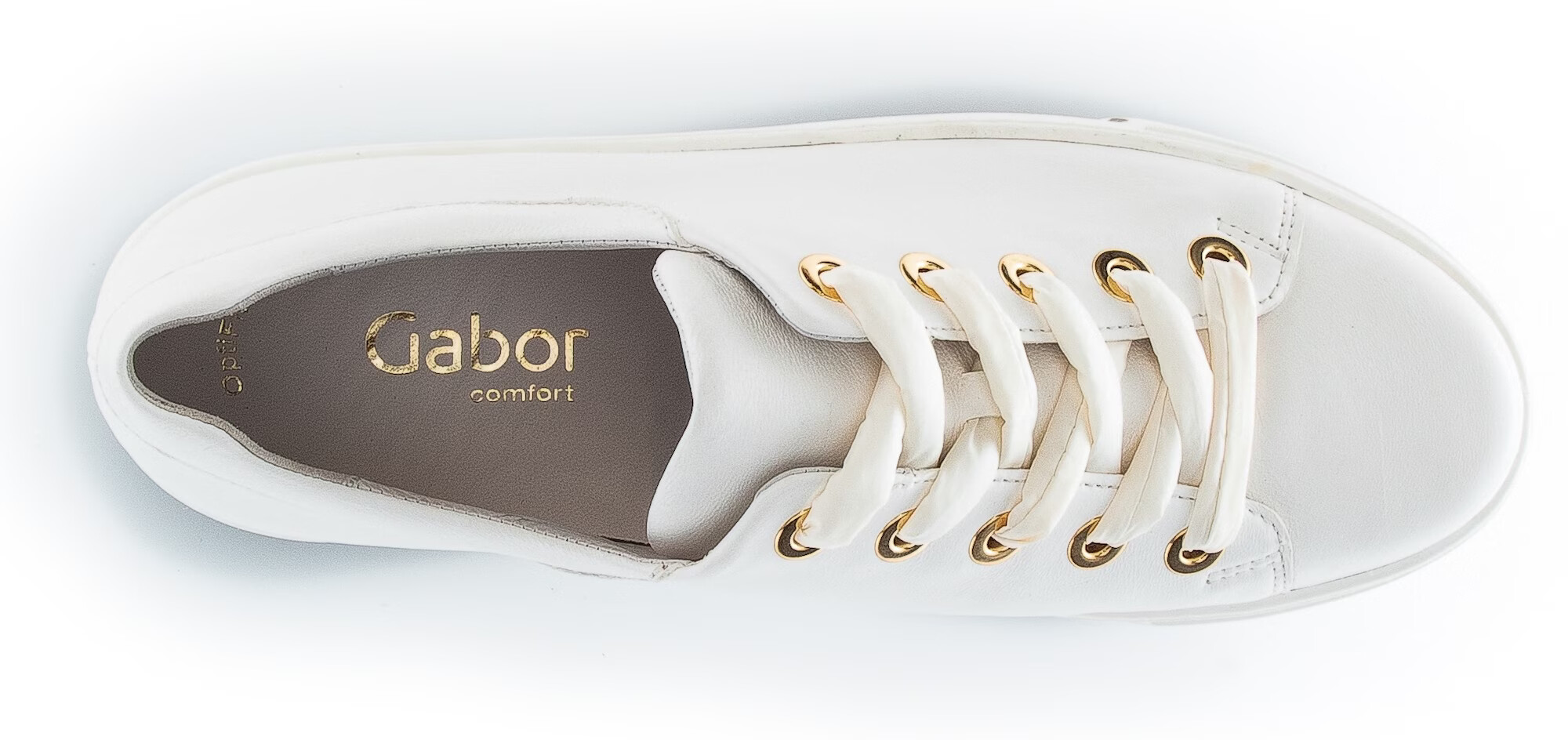 GABOR Sneaker low auriu / alb murdar - Pled.ro