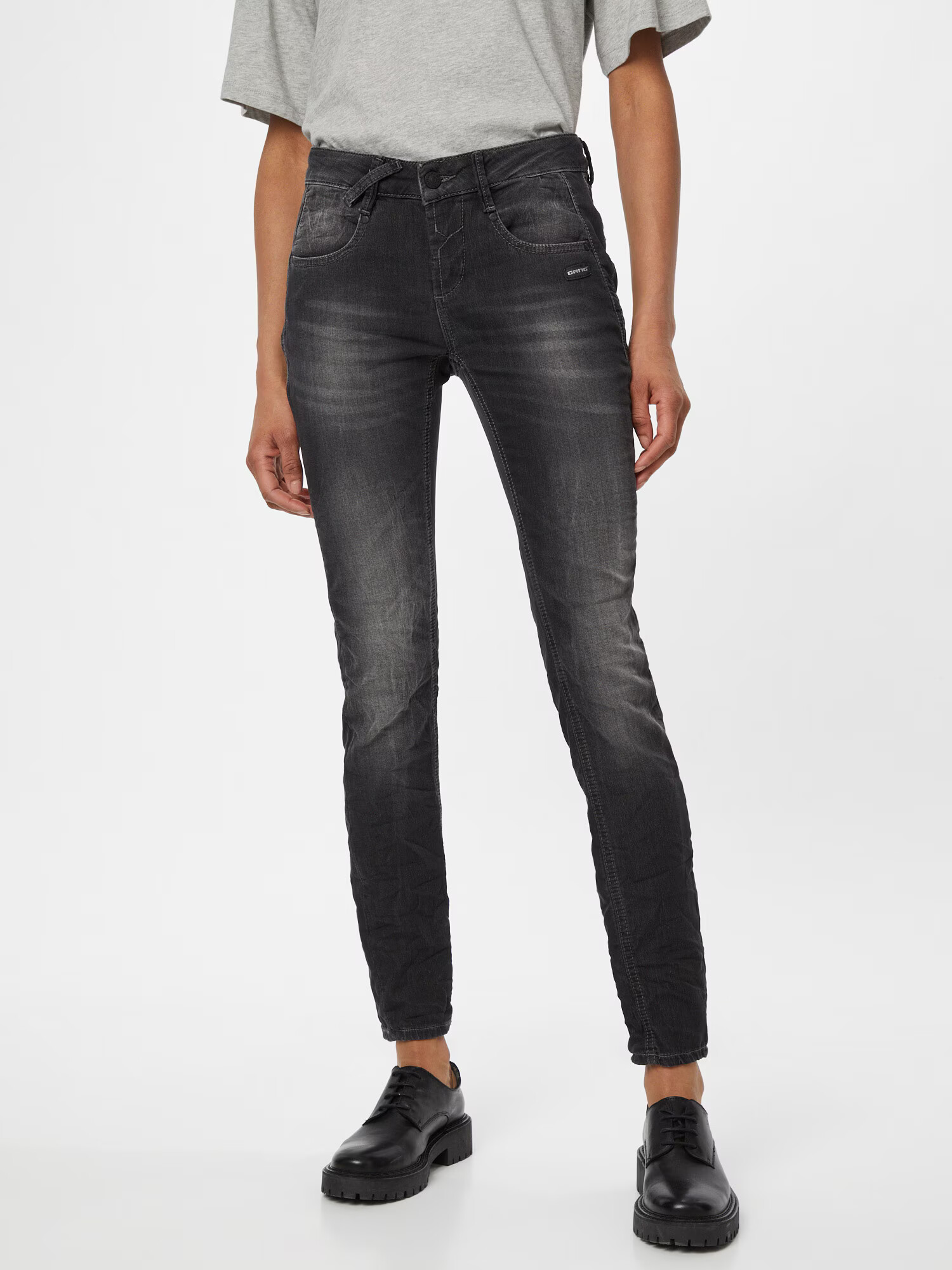 Gang Jeans 'NELE' negru denim - Pled.ro