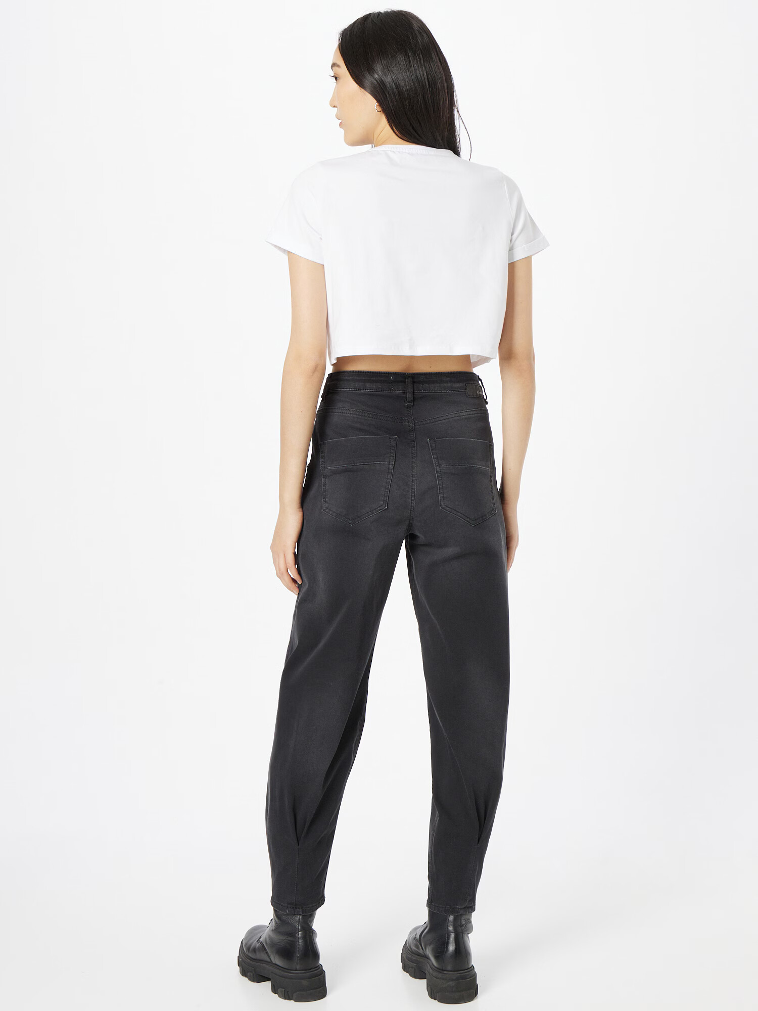 Gang Pantaloni cu cute 'Silvia' negru denim - Pled.ro