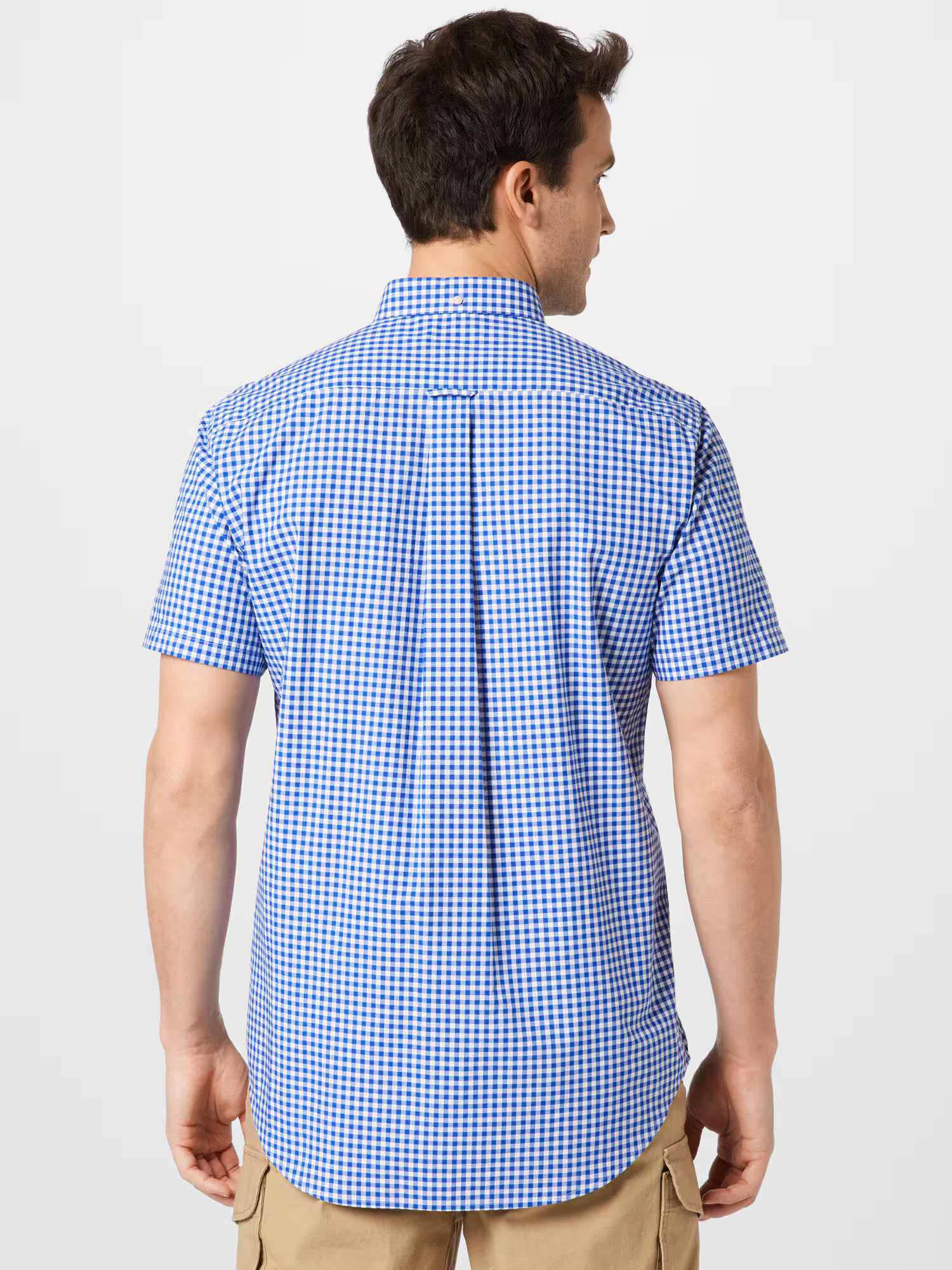 GANT Cămașă 'Gingham' albastru / alb - Pled.ro