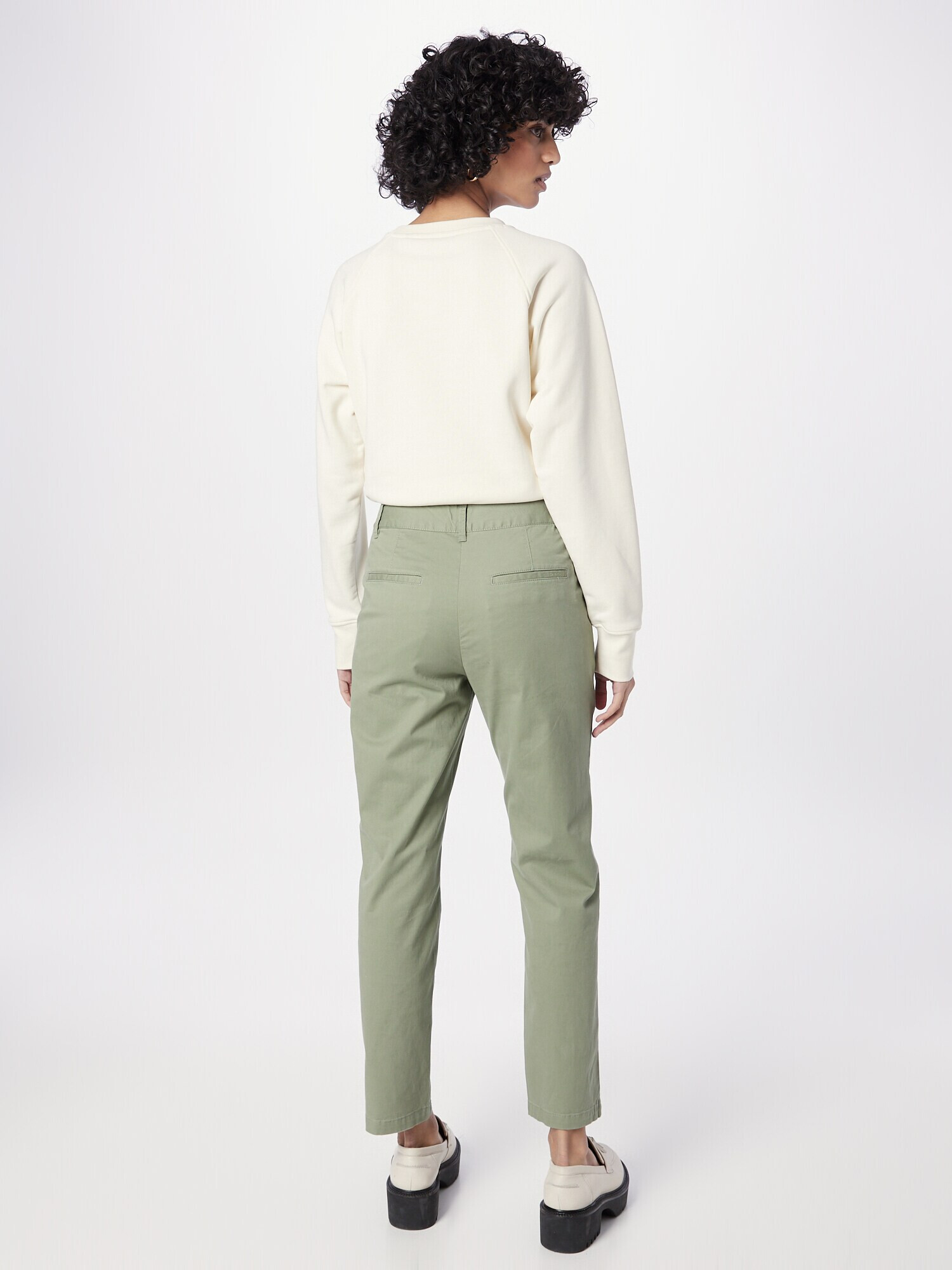 GANT Pantaloni eleganți verde pastel - Pled.ro