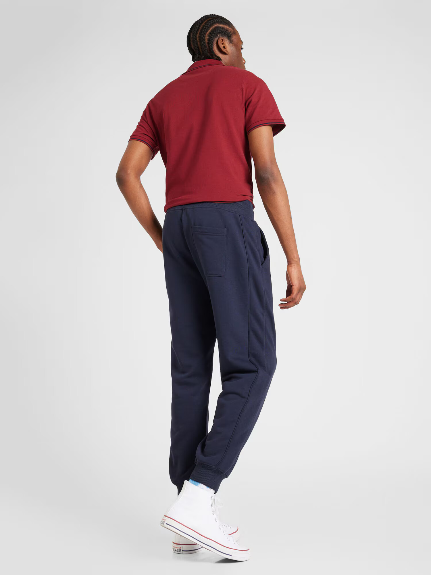 GANT Pantaloni 'GRAPHIC' crem / bleumarin - Pled.ro