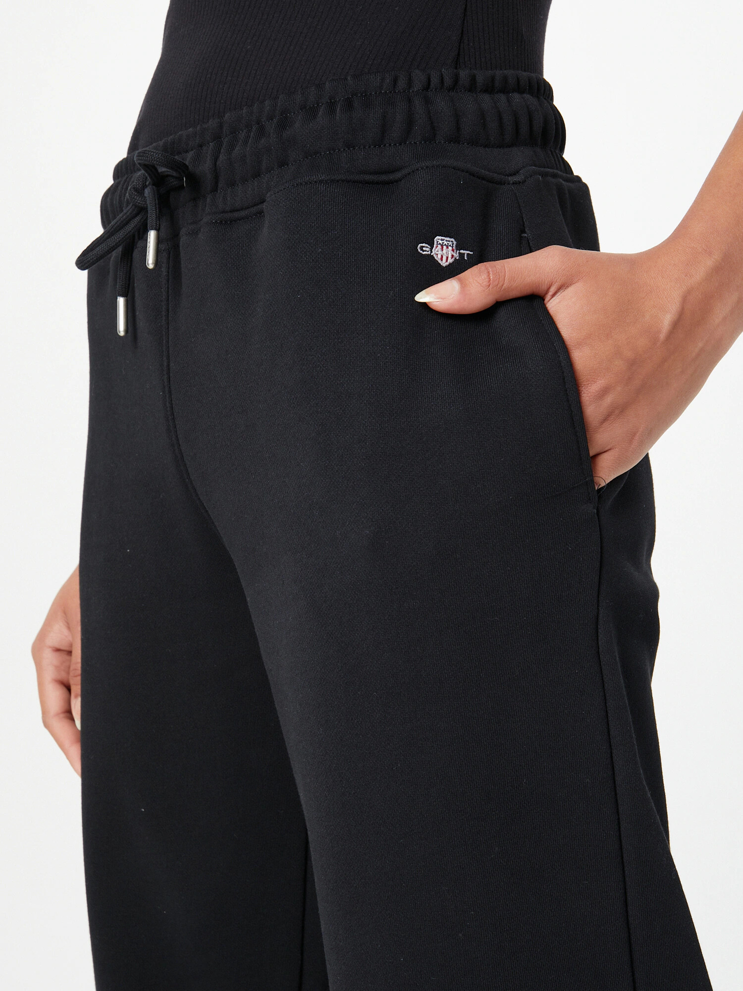 GANT Pantaloni gri argintiu / negru - Pled.ro