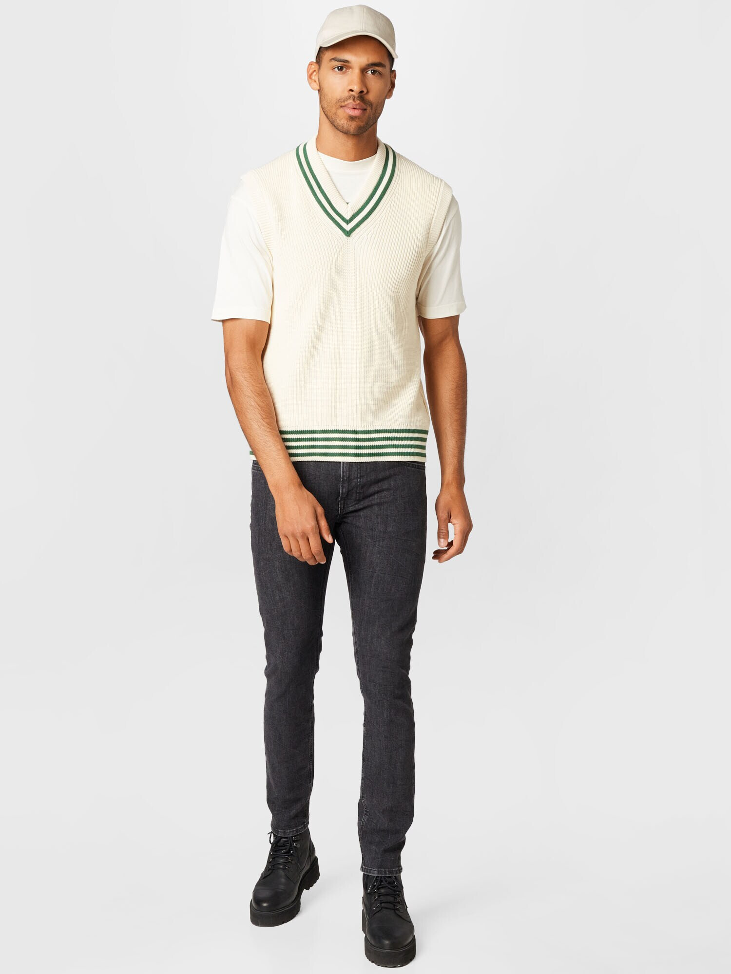 GANT Pullunder crem / verde - Pled.ro