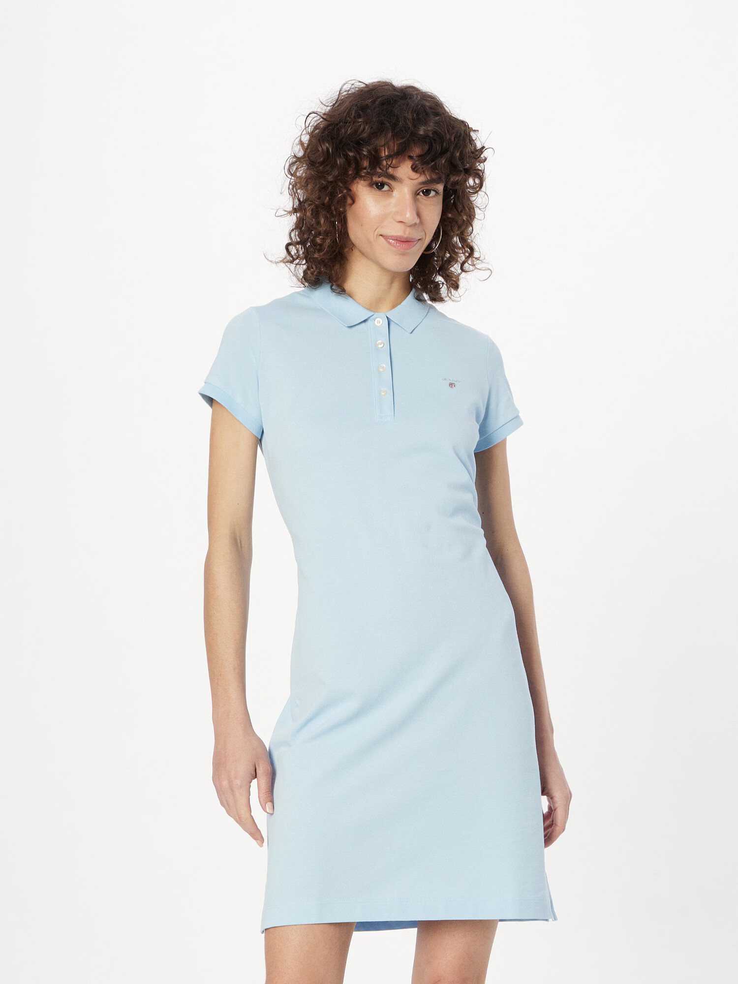 GANT Rochie bleumarin / albastru deschis / gri argintiu / roșu - Pled.ro