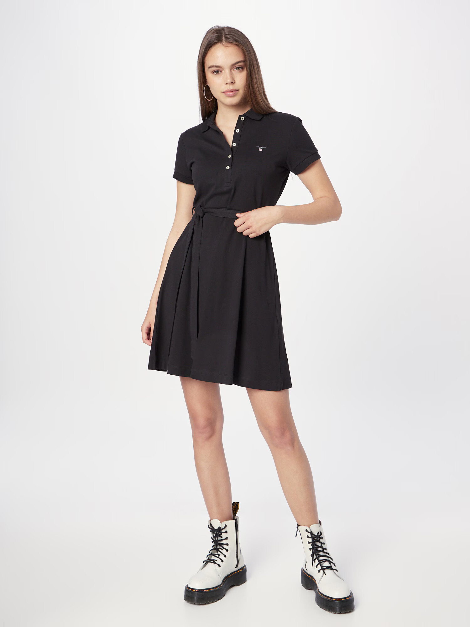 GANT Rochie negru / alb - Pled.ro