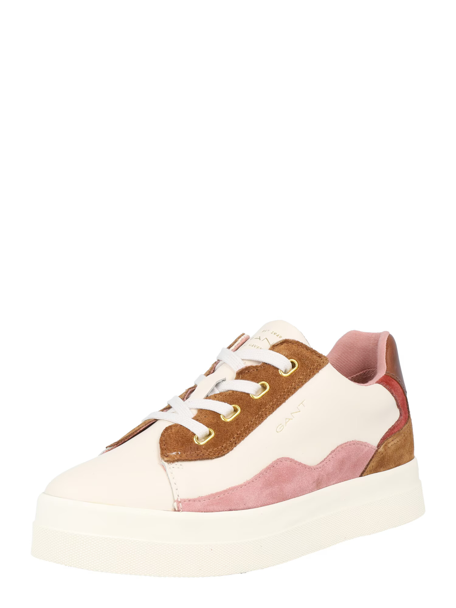 GANT Sneaker low 'Avona' crem / maro coniac / roz pal - Pled.ro