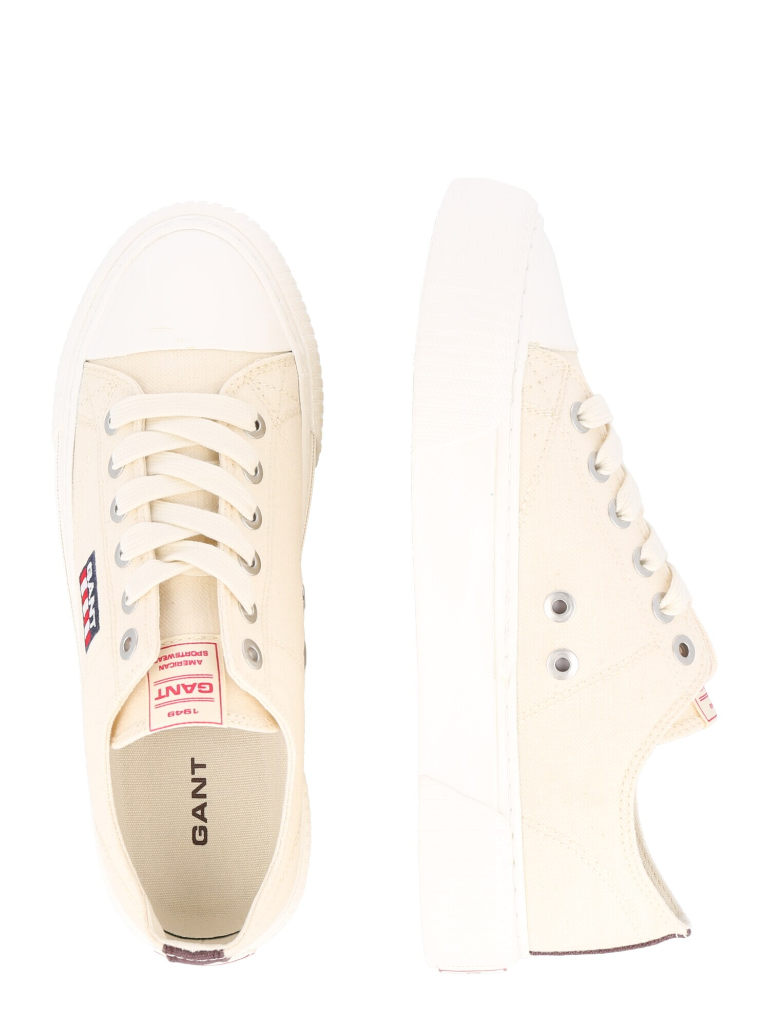 GANT Sneaker low 'Nautilana' crem / bleumarin / roșu - Pled.ro