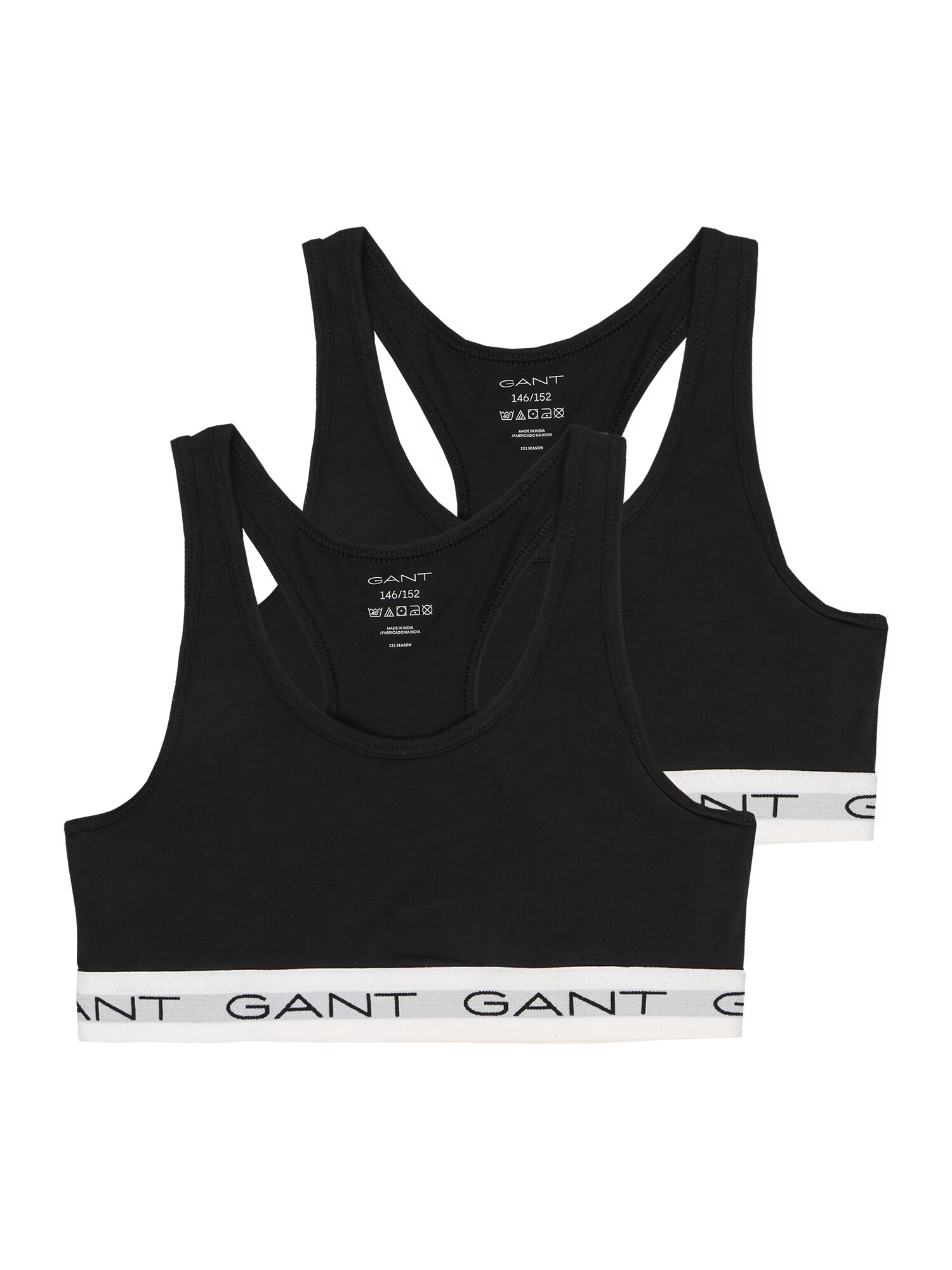 GANT Sutien gri deschis / negru / alb - Pled.ro