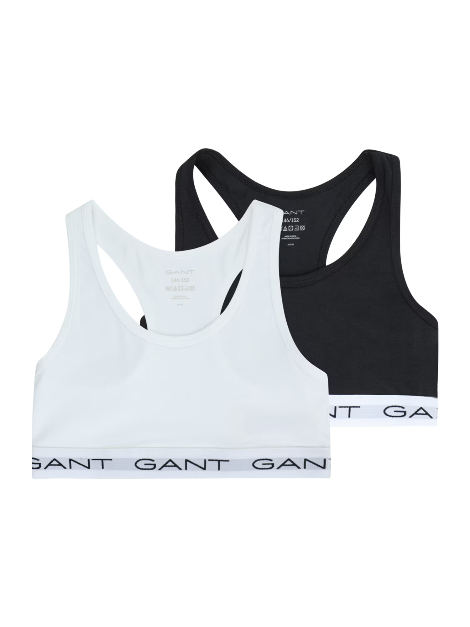 GANT Sutien gri deschis / negru / alb - Pled.ro