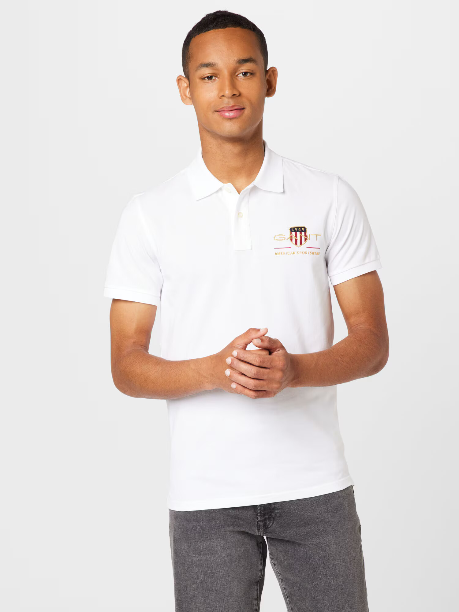 GANT Tricou alb - Pled.ro