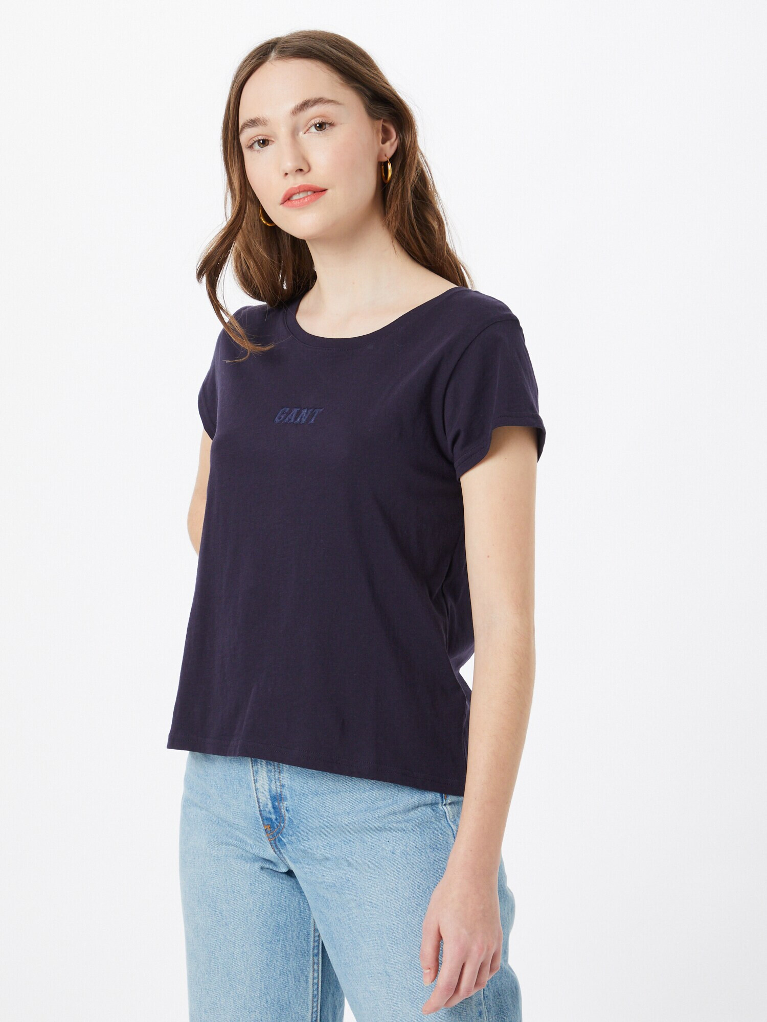 GANT Tricou albastru / albastru noapte - Pled.ro