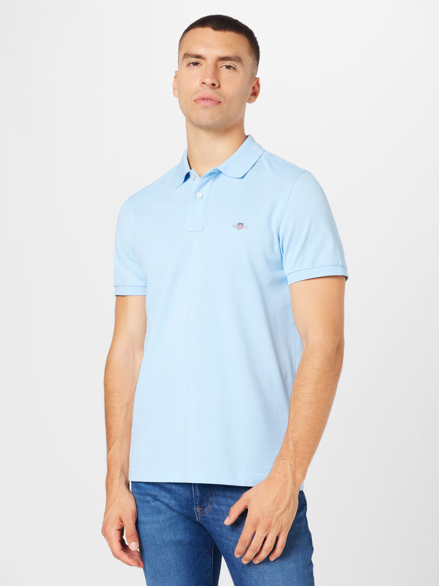 GANT Tricou albastru deschis - Pled.ro