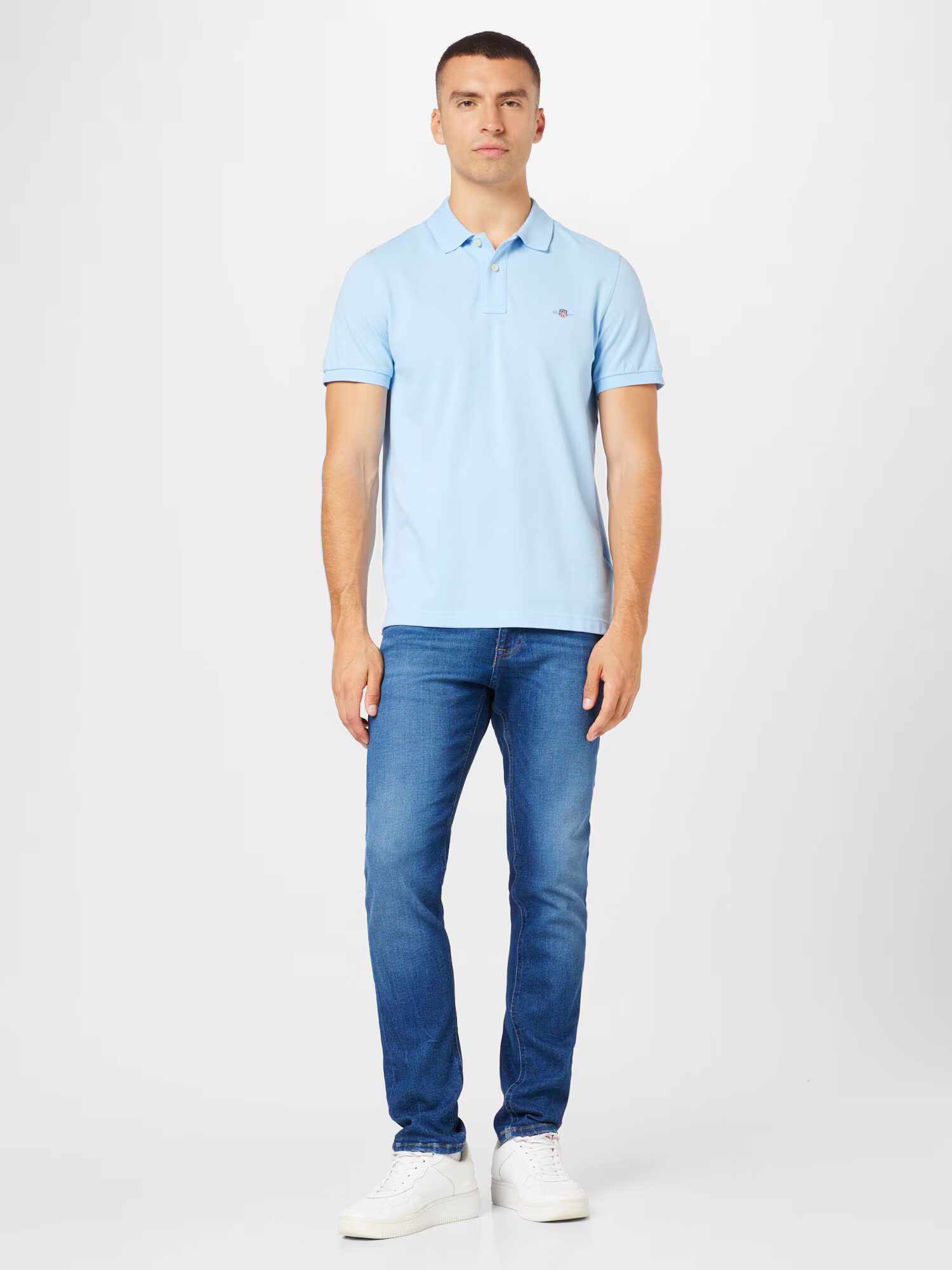 GANT Tricou albastru deschis - Pled.ro