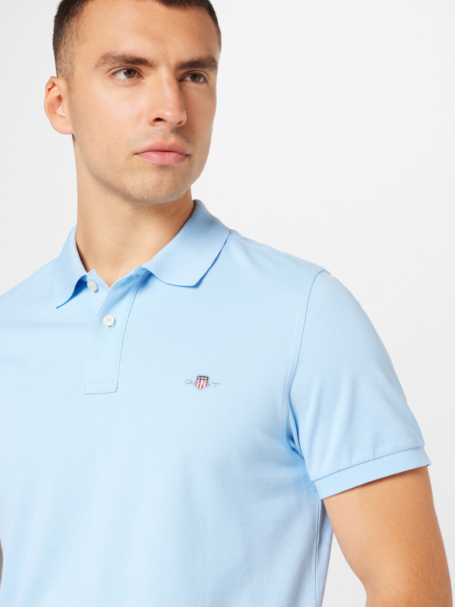 GANT Tricou albastru deschis - Pled.ro