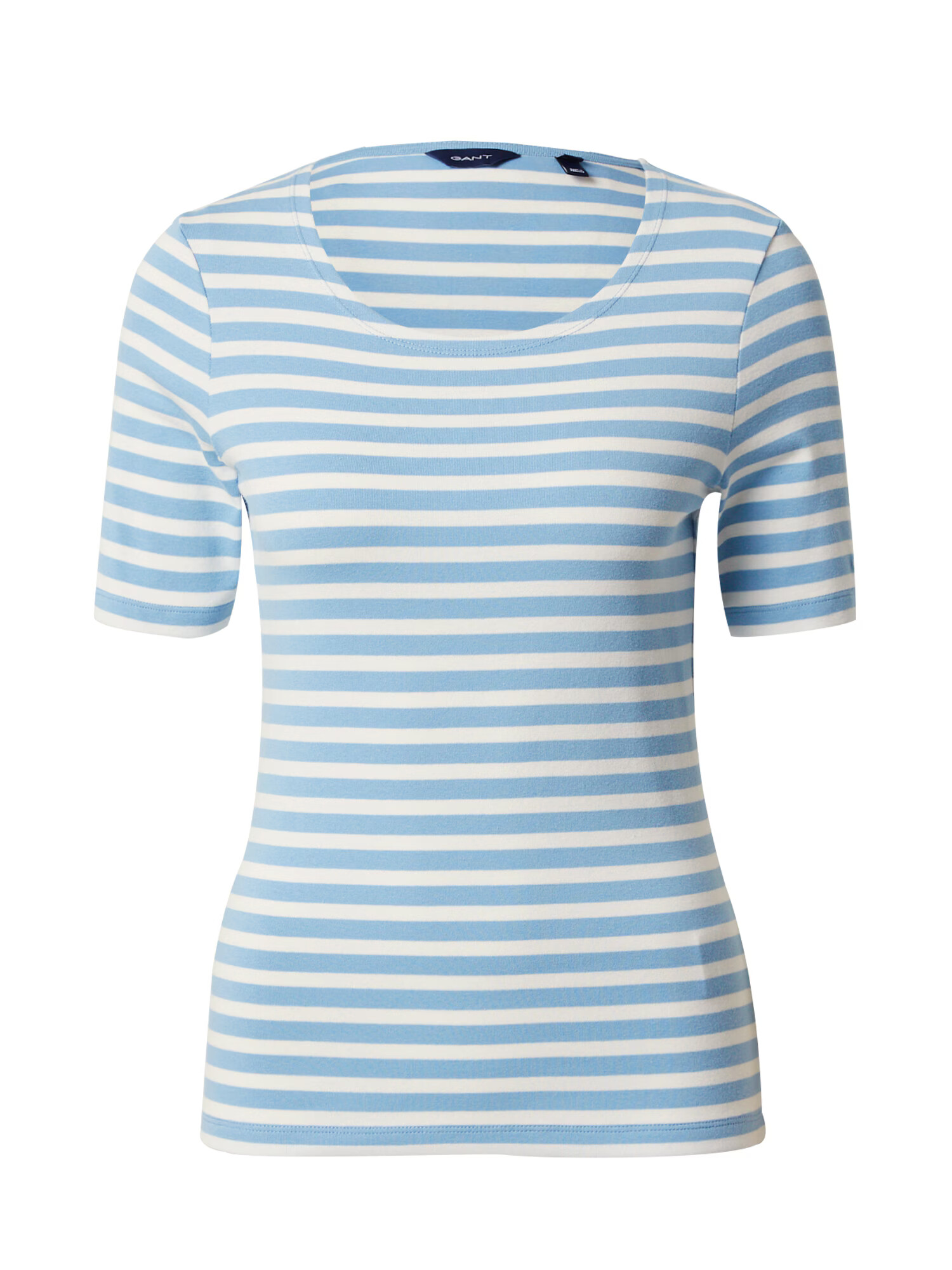 GANT Tricou albastru deschis / alb - Pled.ro