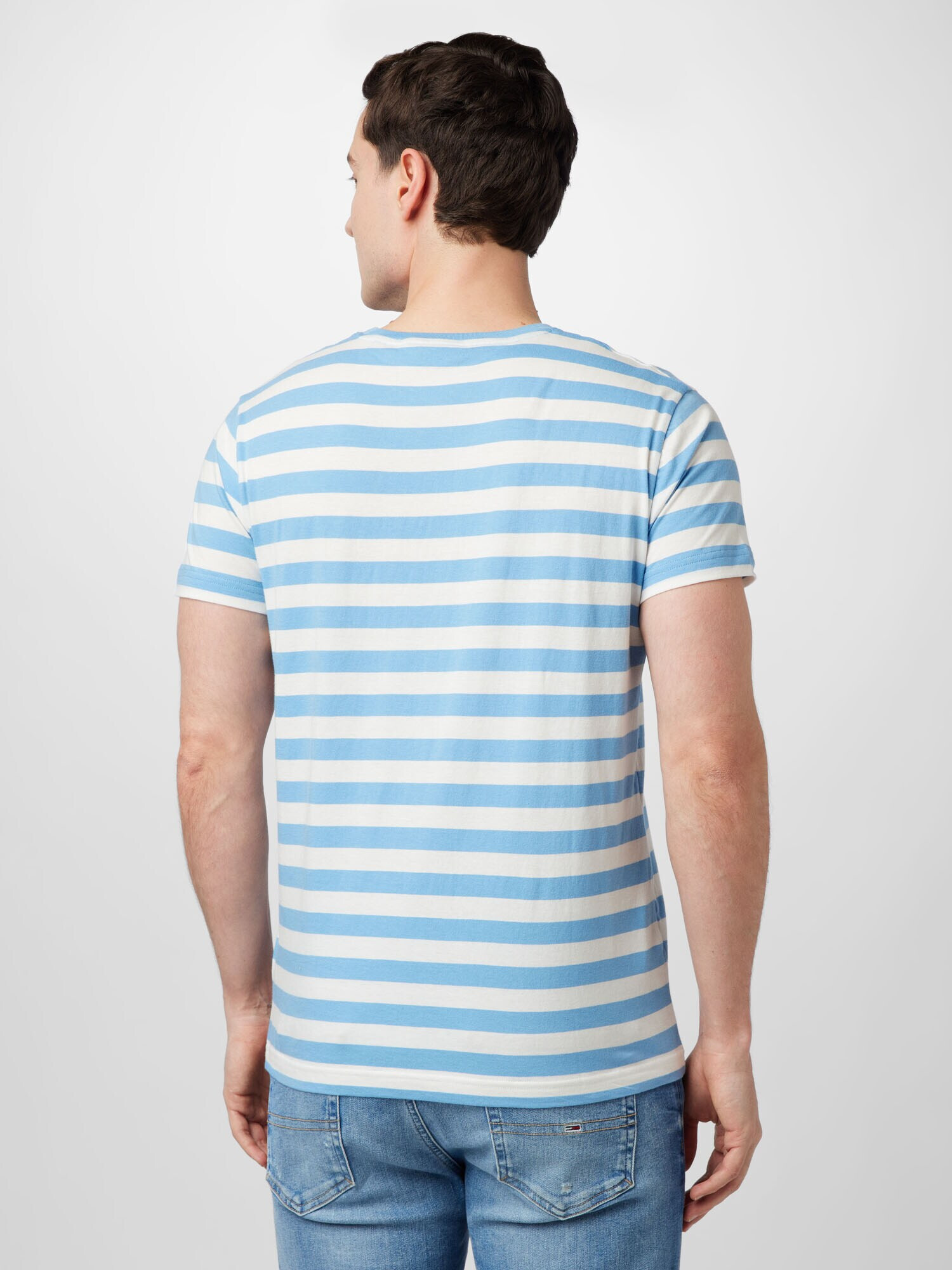 GANT Tricou albastru deschis / alb - Pled.ro