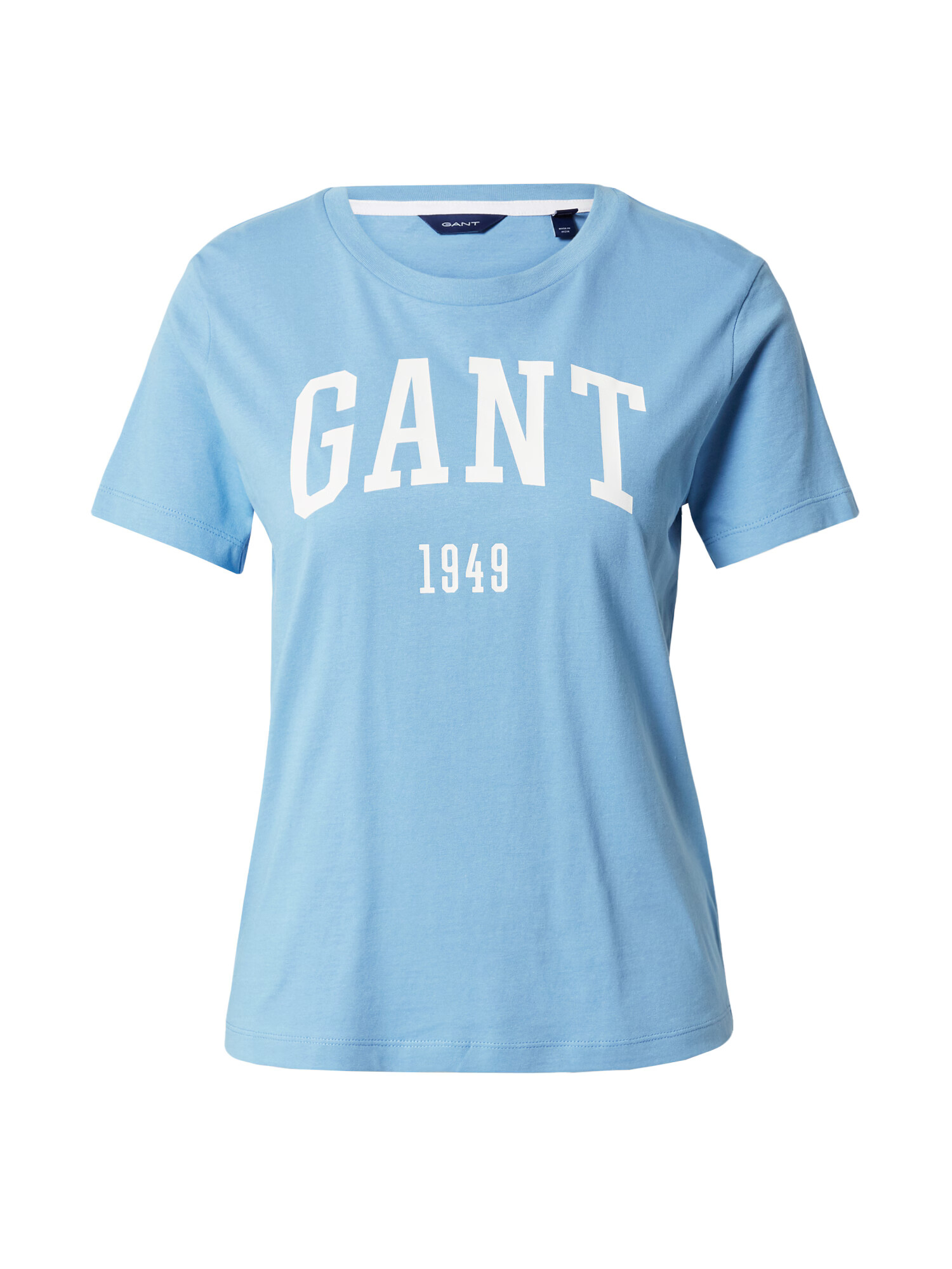 GANT Tricou albastru deschis / alb - Pled.ro