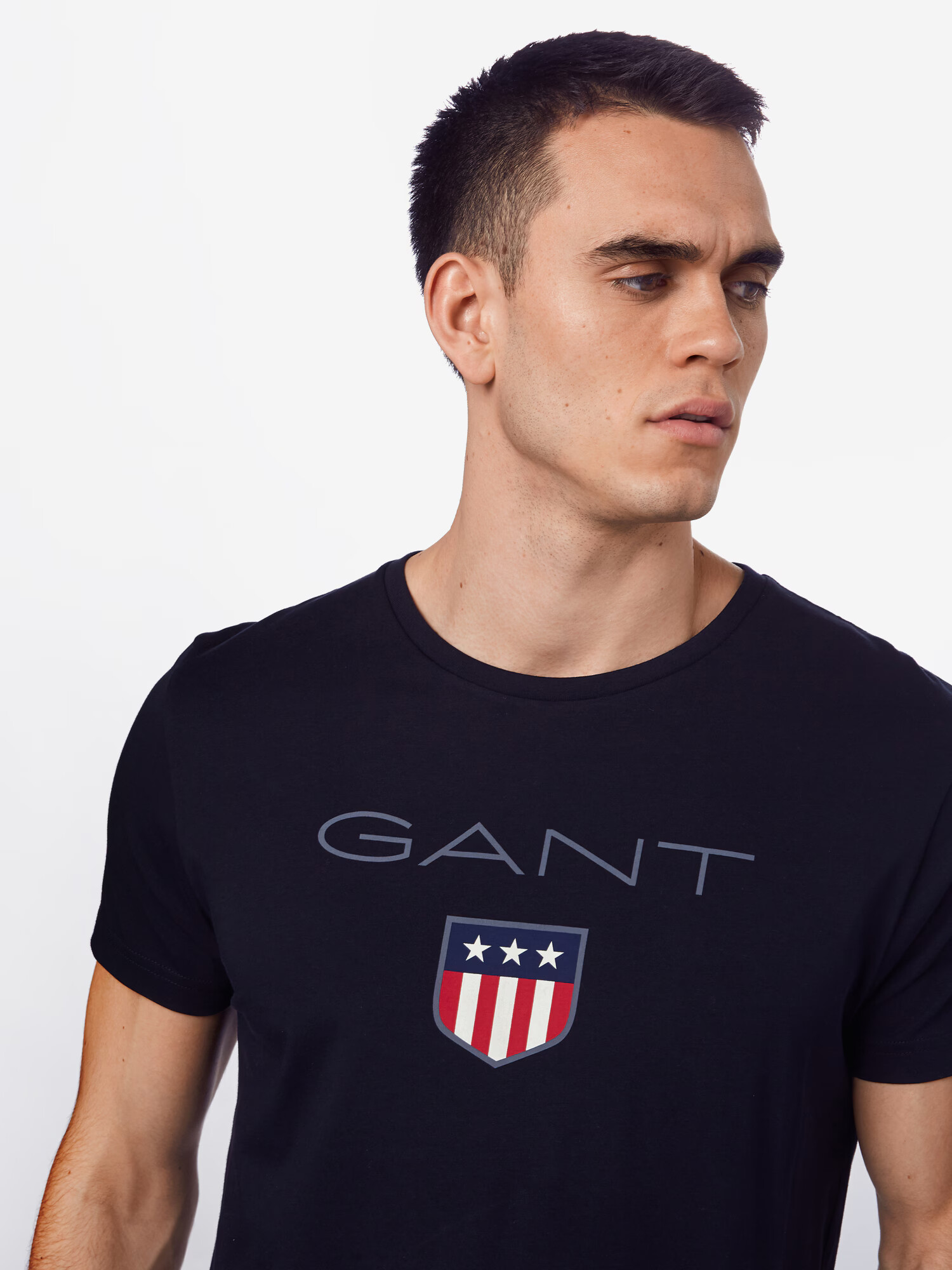 GANT Tricou albastru închis / gri bazalt / roșu / negru / alb - Pled.ro