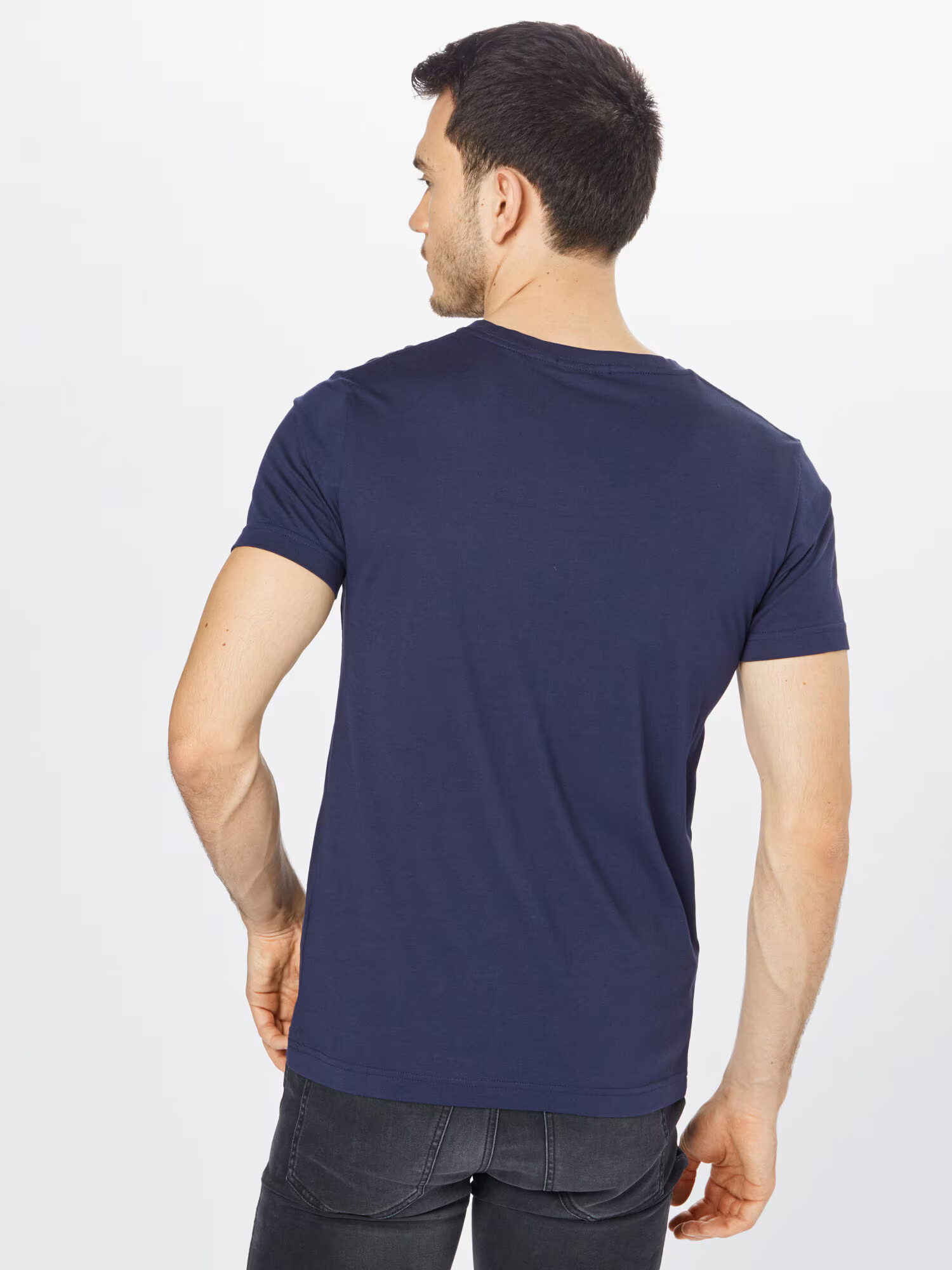 GANT Tricou albastru marin - Pled.ro