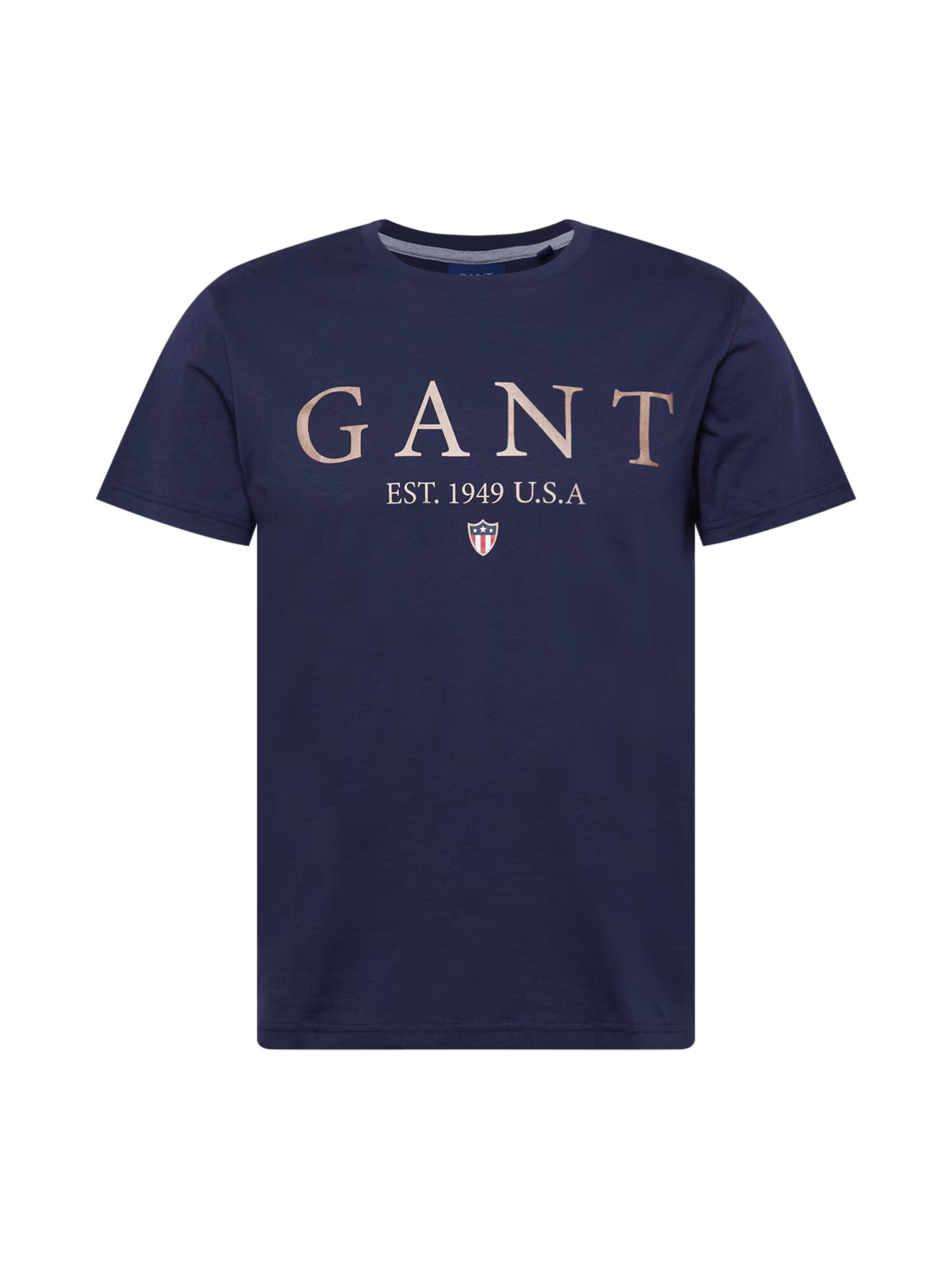 GANT Tricou albastru marin / bleumarin / auriu / alb - Pled.ro