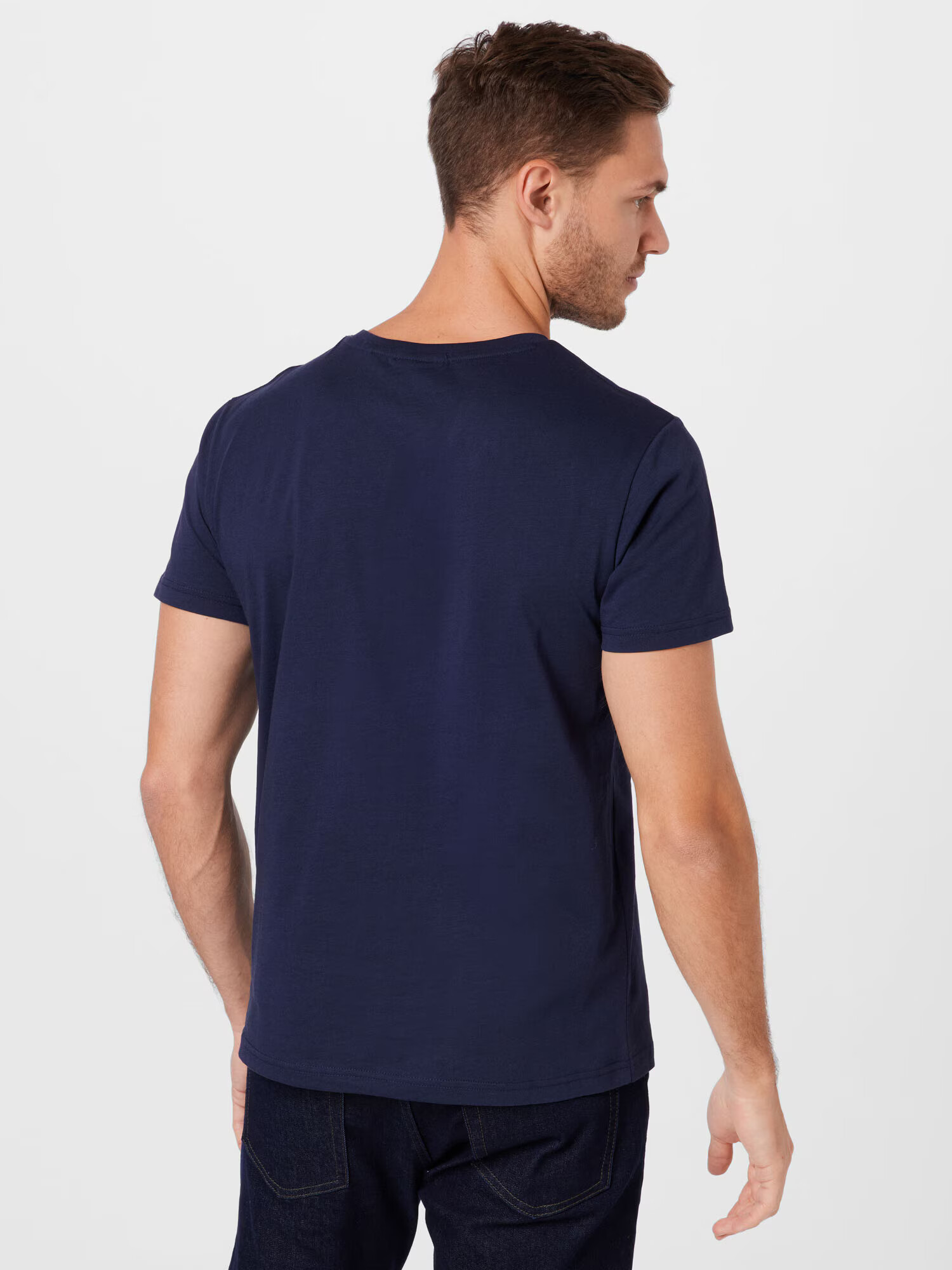 GANT Tricou albastru marin / bleumarin / auriu / alb - Pled.ro