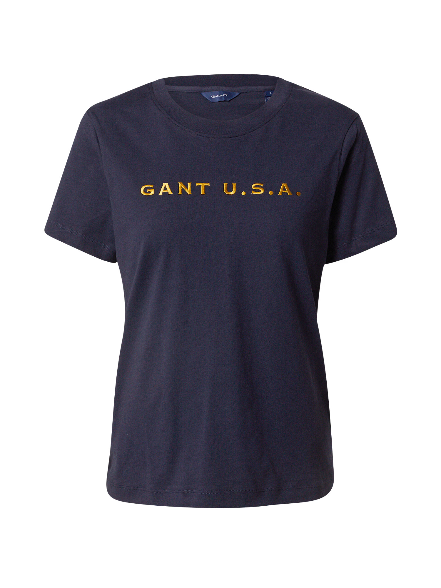 GANT Tricou albastru marin / galben auriu - Pled.ro