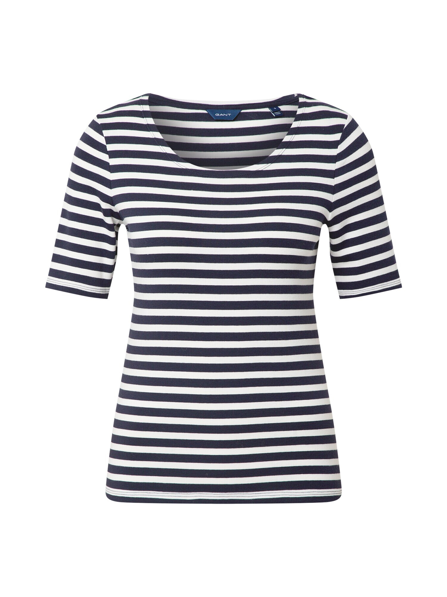 GANT Tricou albastru noapte / alb - Pled.ro