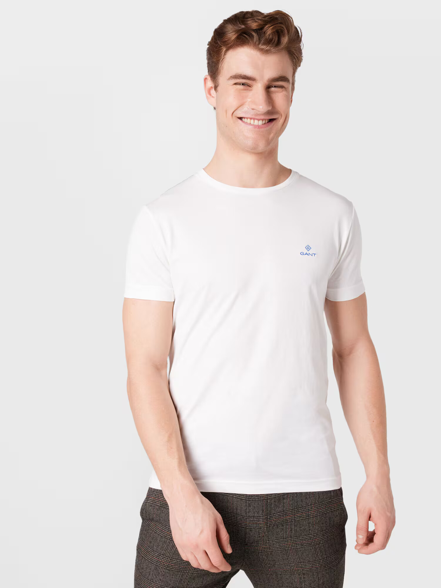 GANT Tricou albastru regal / alb - Pled.ro