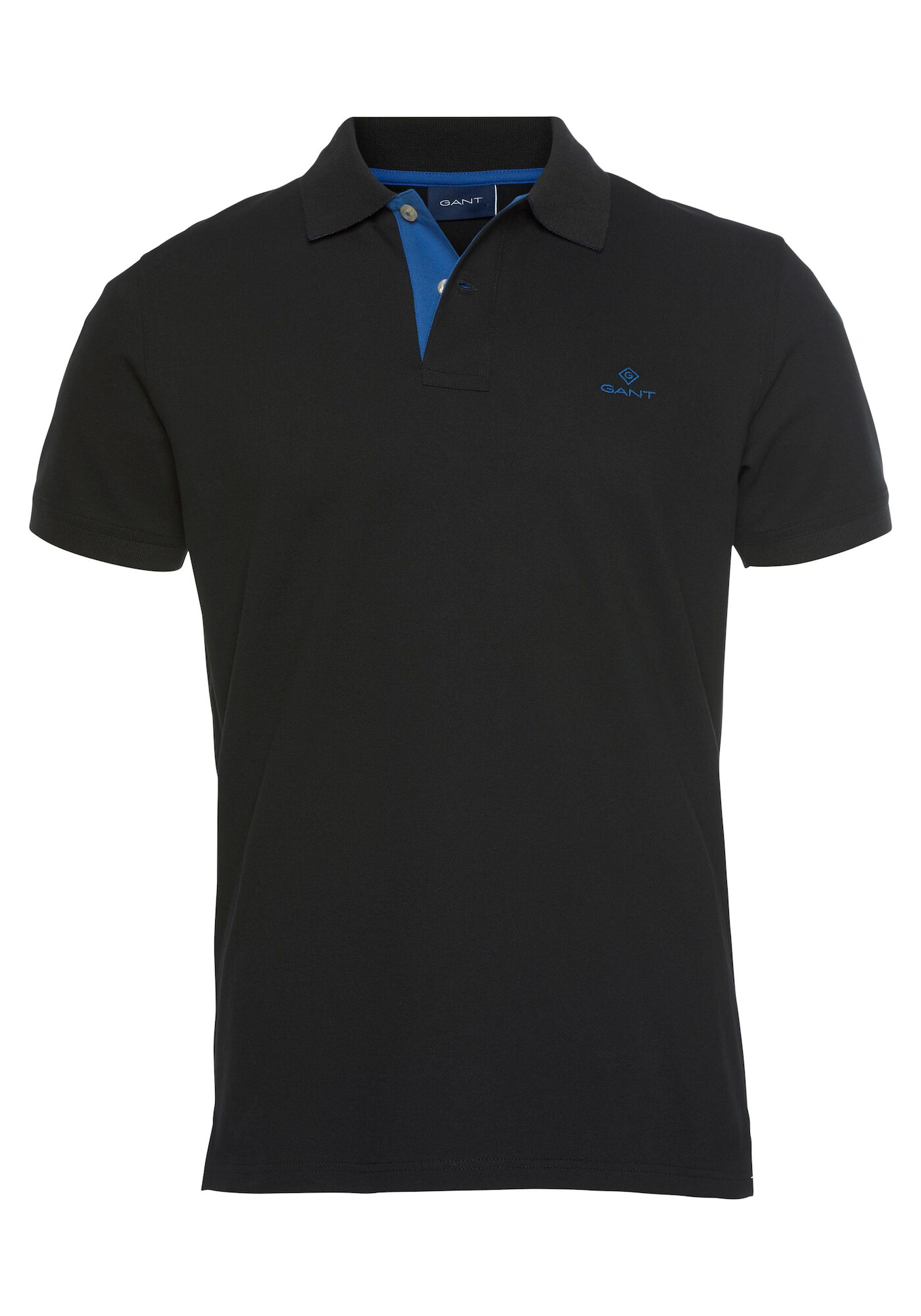 GANT Tricou albastru regal / negru - Pled.ro