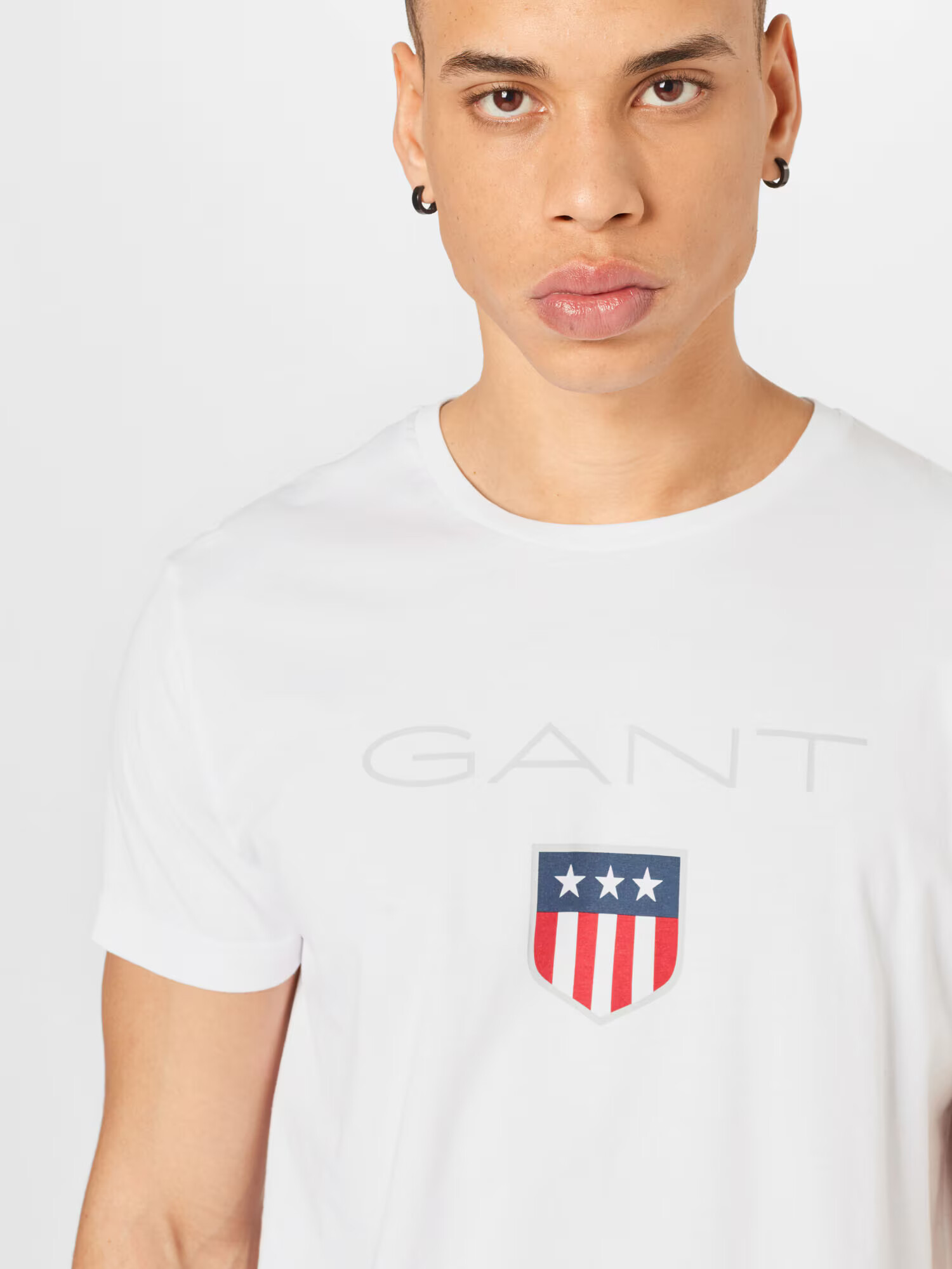 GANT Tricou albastru marin / gri / roșu / alb - Pled.ro