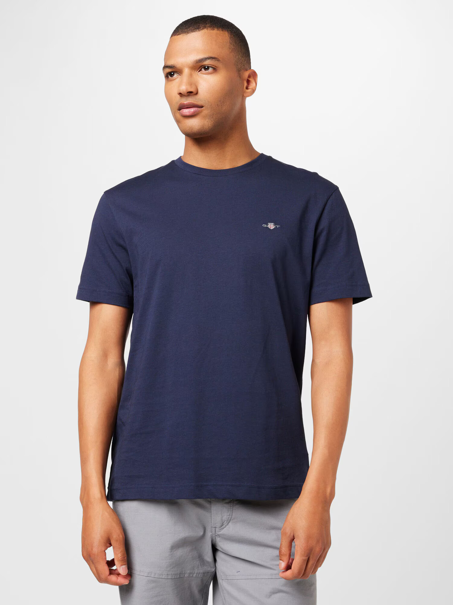 GANT Tricou albastru marin - Pled.ro