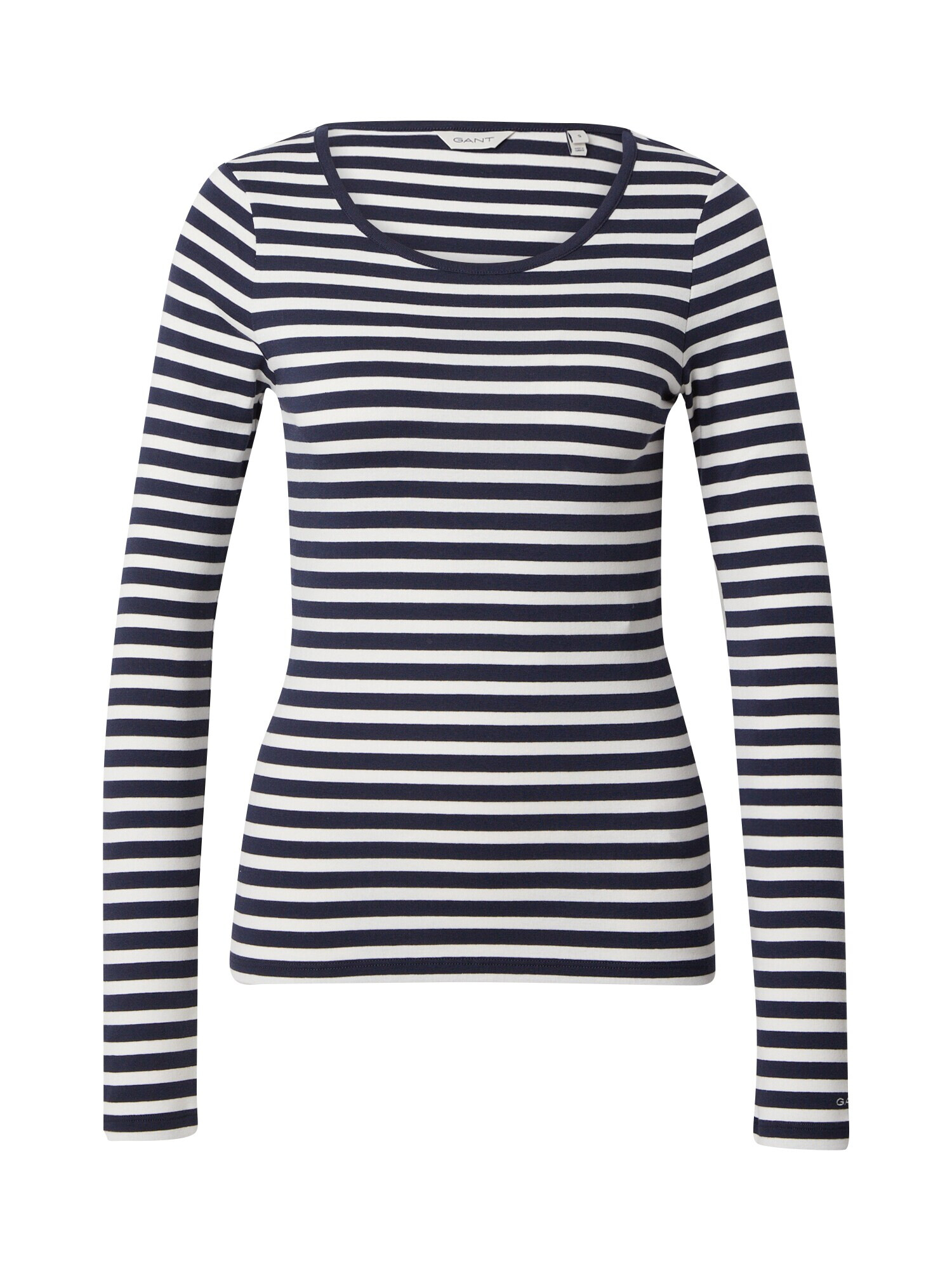 GANT Tricou bleumarin / alb - Pled.ro