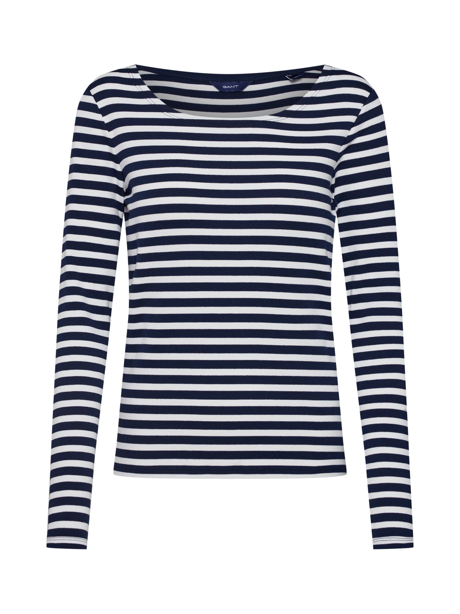 GANT Tricou bleumarin / alb - Pled.ro