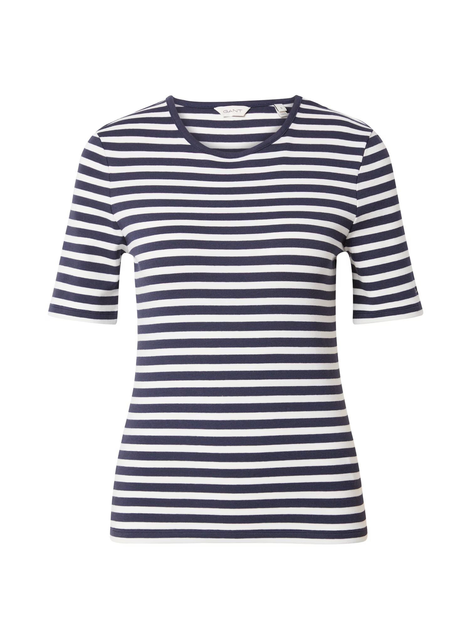 GANT Tricou bleumarin / alb - Pled.ro