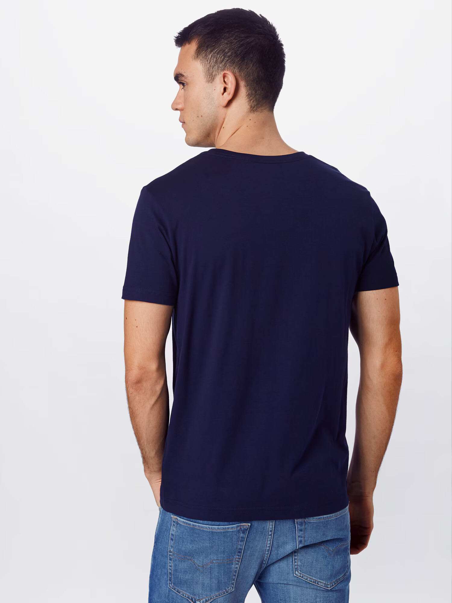 GANT Tricou bleumarin / albastru fumuriu / roșu / alb - Pled.ro