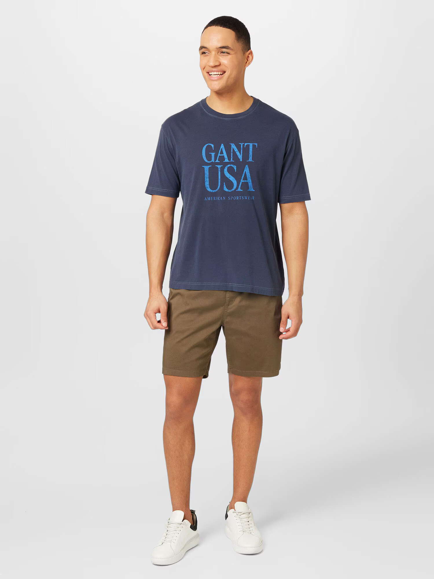 GANT Tricou 'Sunfaded' albastru / bleumarin - Pled.ro