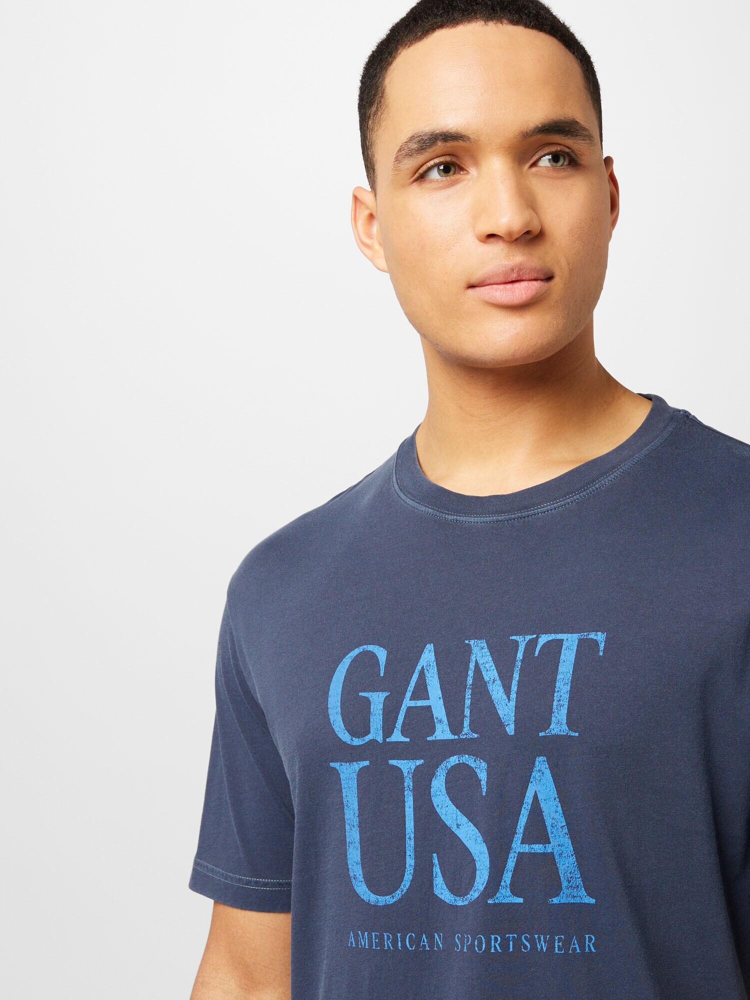 GANT Tricou 'Sunfaded' albastru / bleumarin - Pled.ro