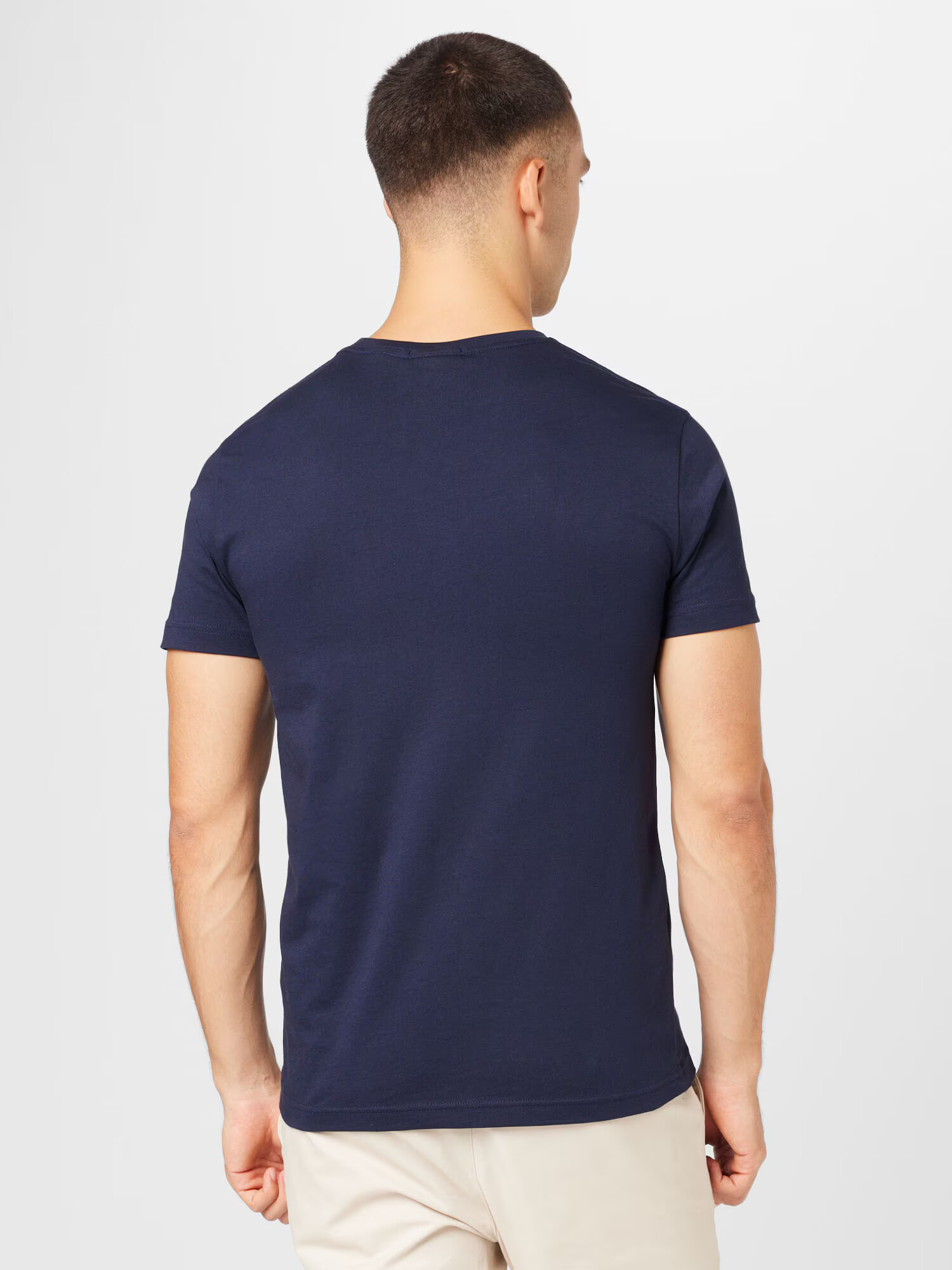 GANT Tricou bleumarin / gri argintiu / roșu / alb - Pled.ro