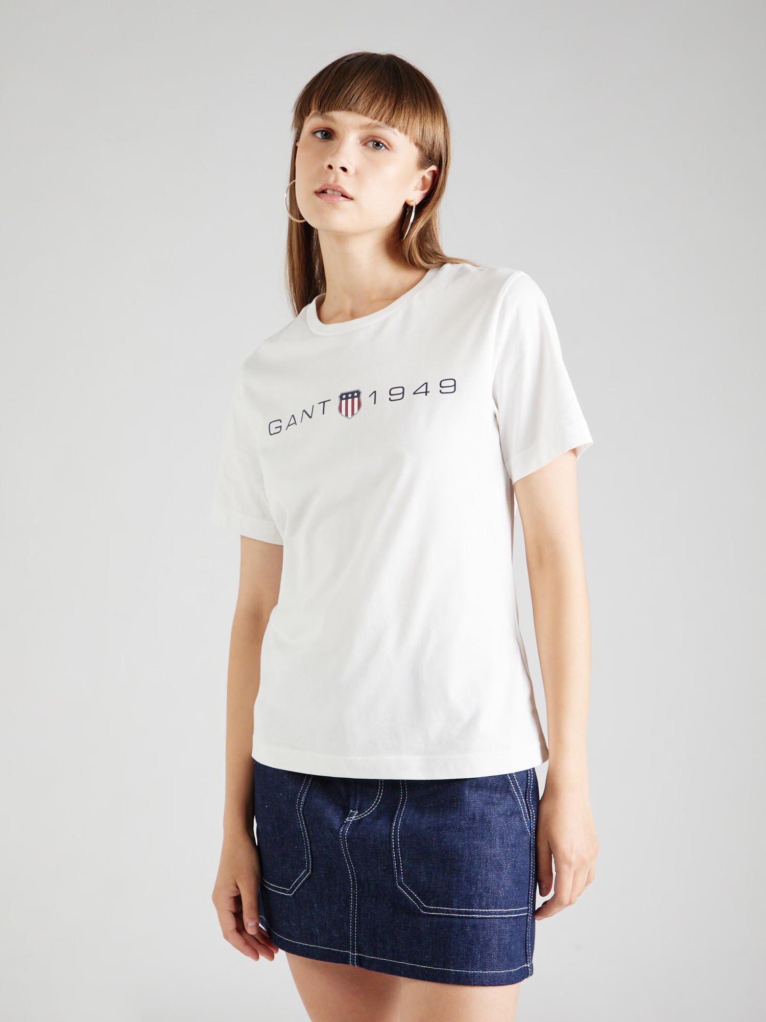 GANT Tricou bleumarin / gri deschis / roșu / alb - Pled.ro