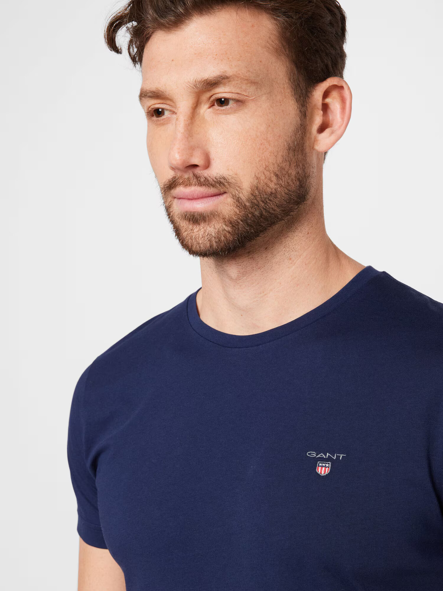 GANT Tricou bleumarin / gri / roșu / alb - Pled.ro